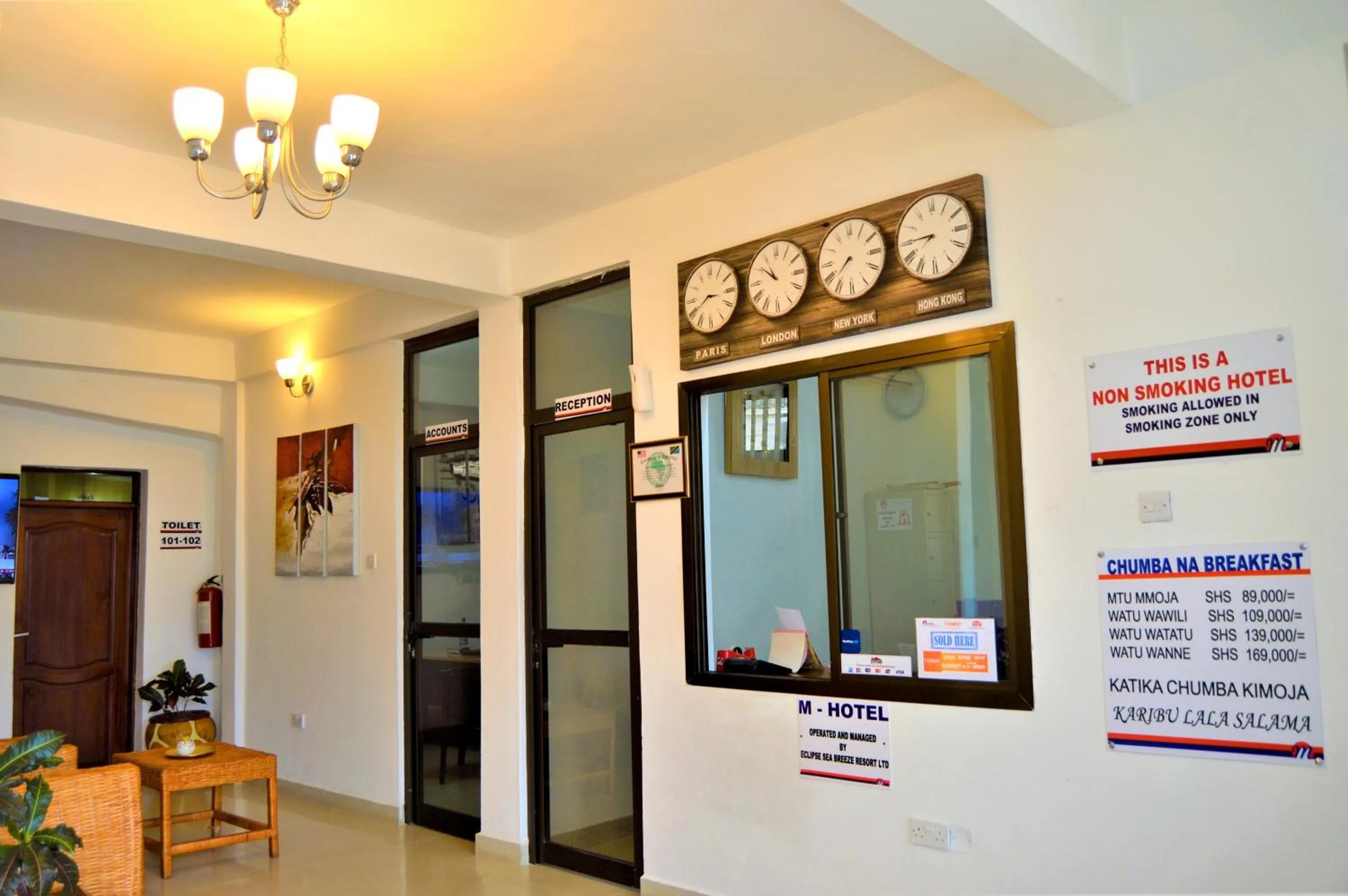 Lobby or reception in M Hotel