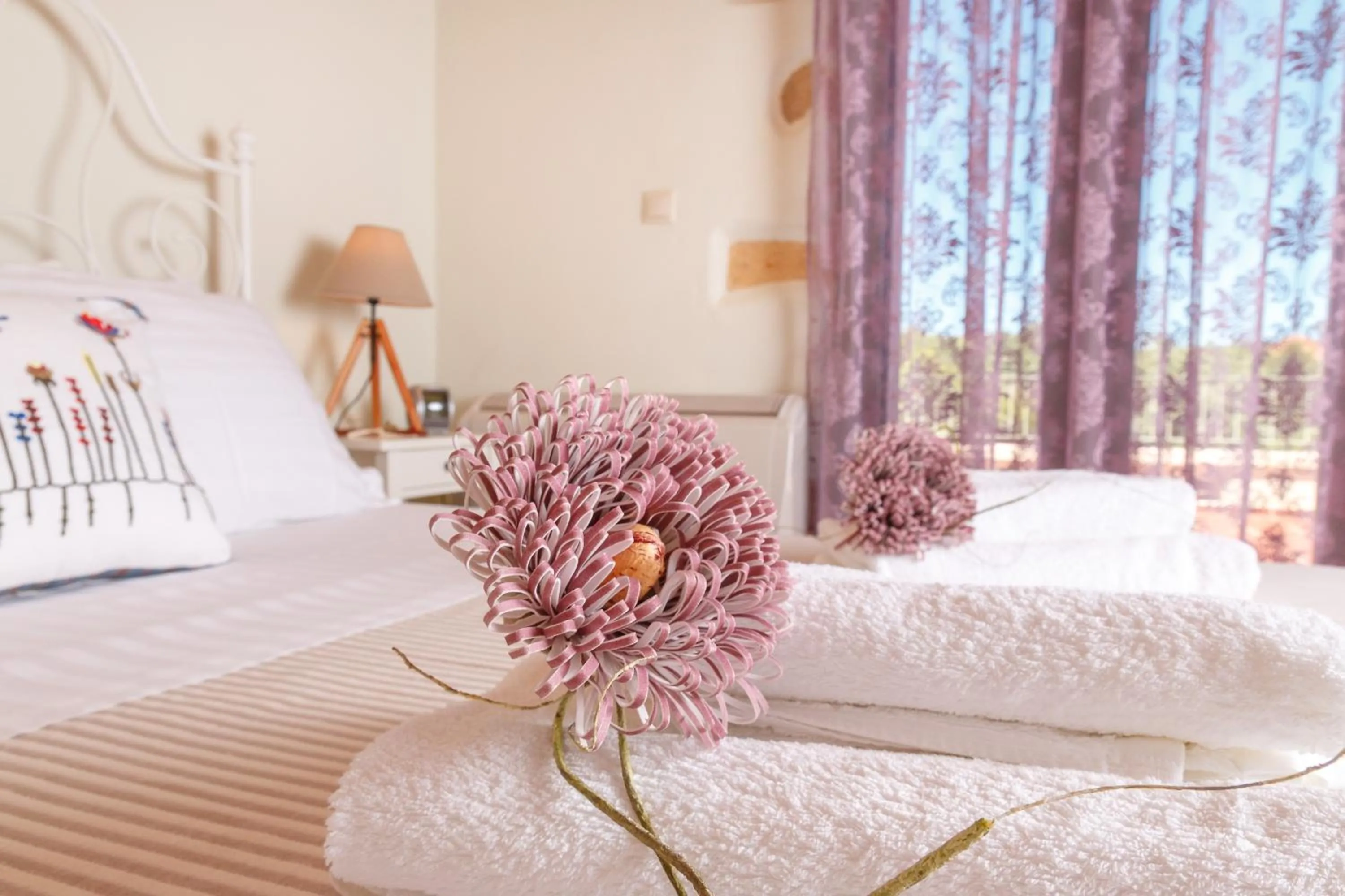 Bedroom, Bed in Villa Panareti