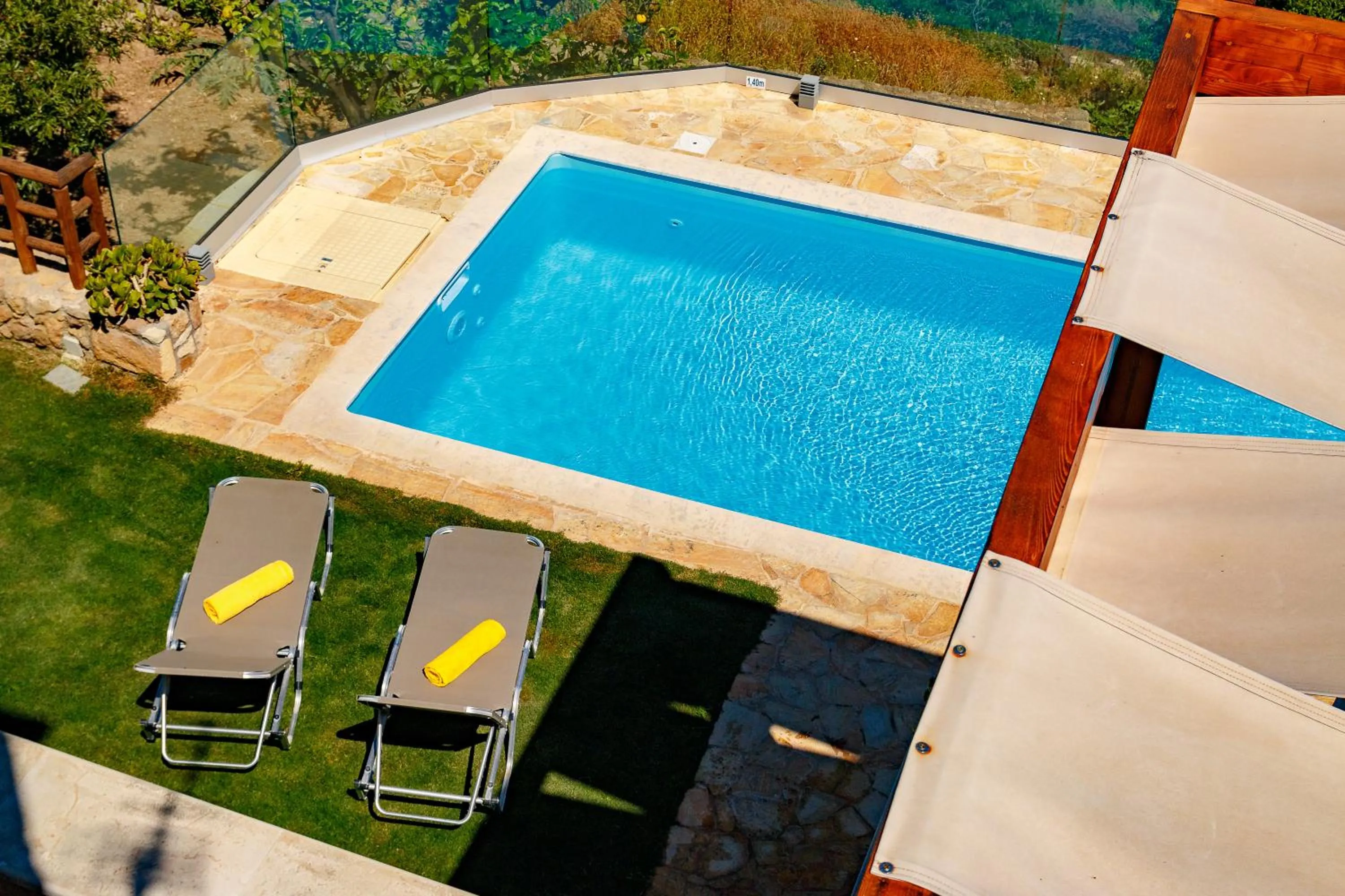 Pool view in Villa Panareti