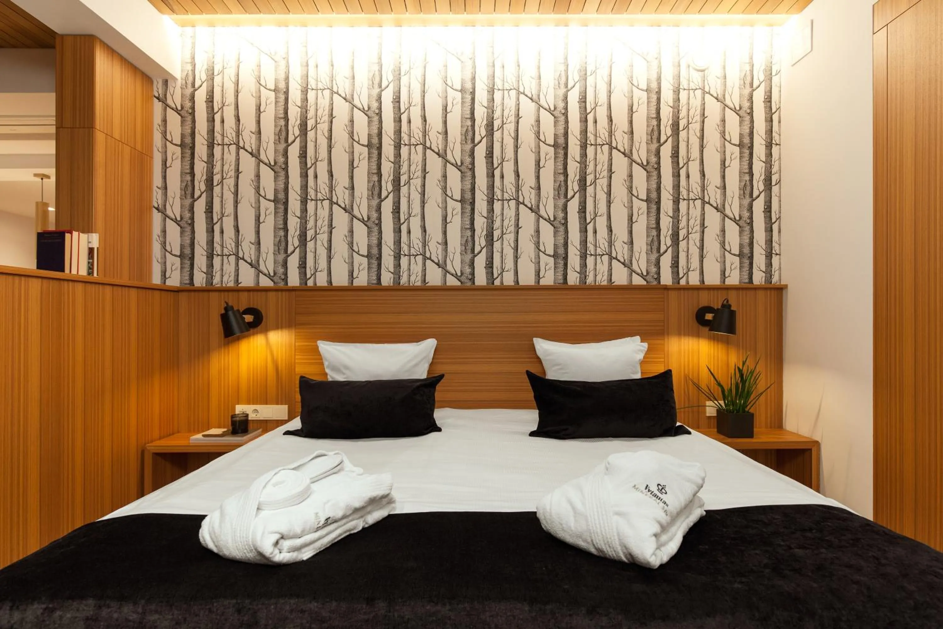 Bed in Vytautas Mineral SPA