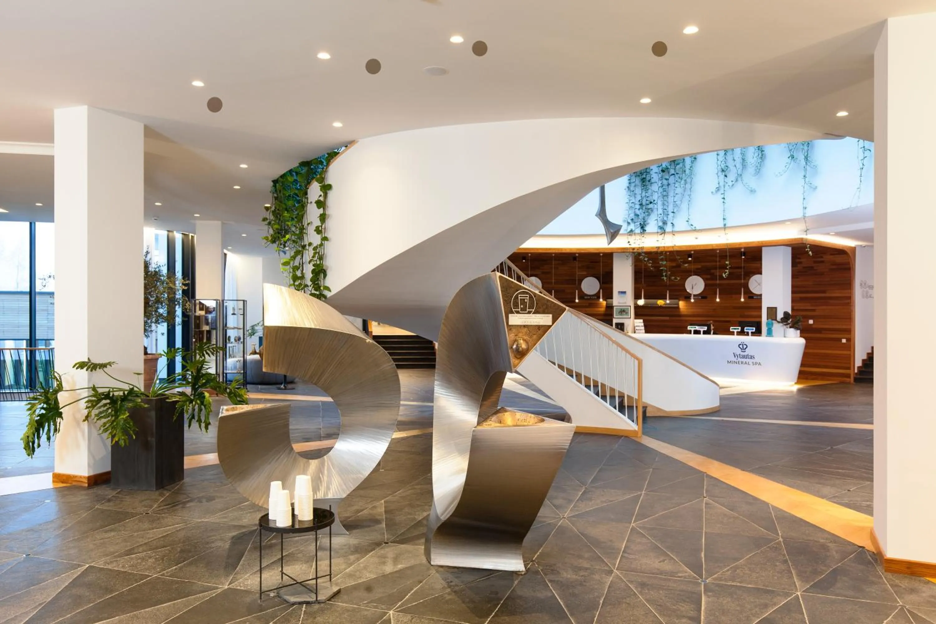 Lobby or reception in Vytautas Mineral SPA
