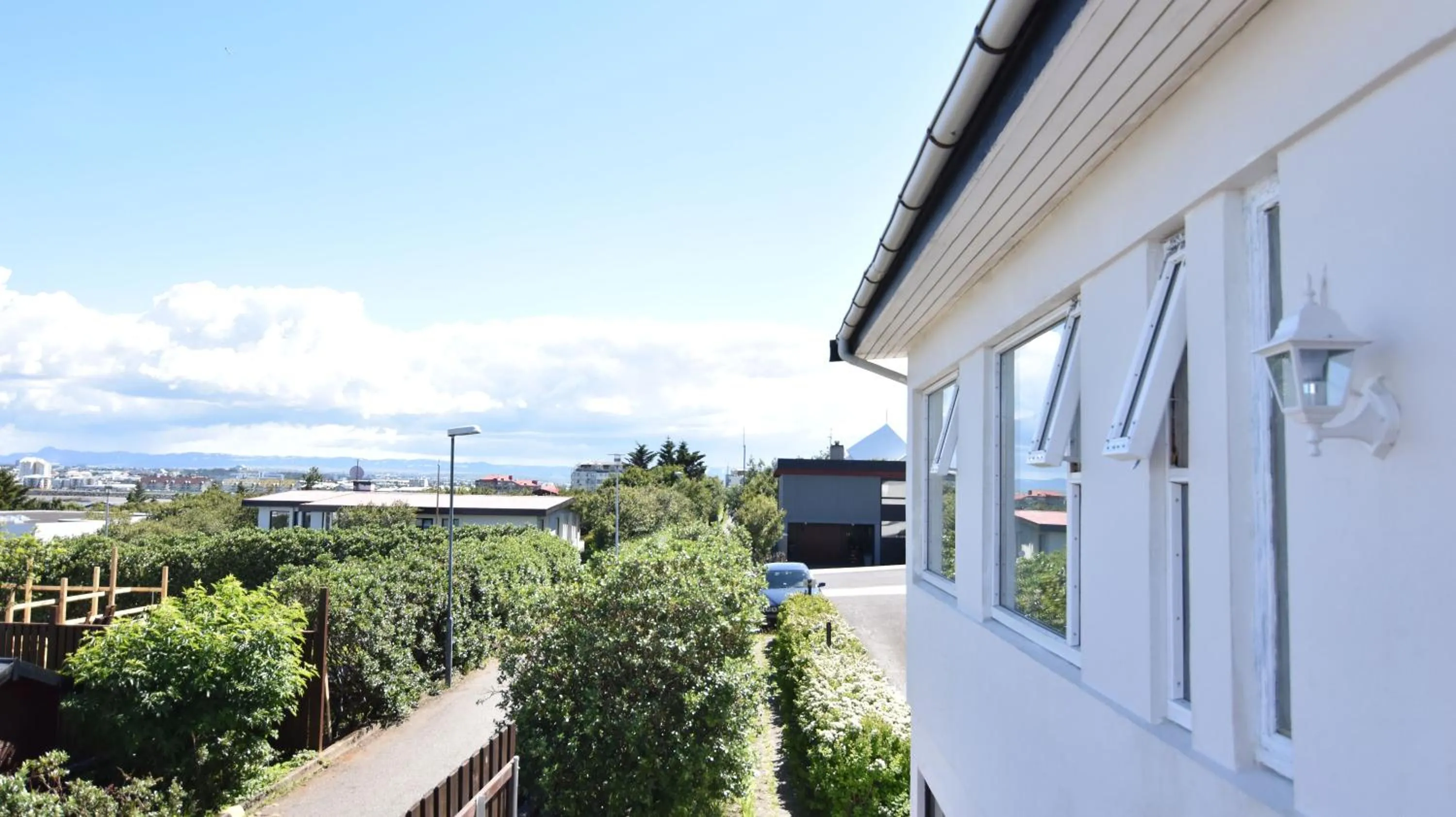 Facade/entrance in Nes Residence