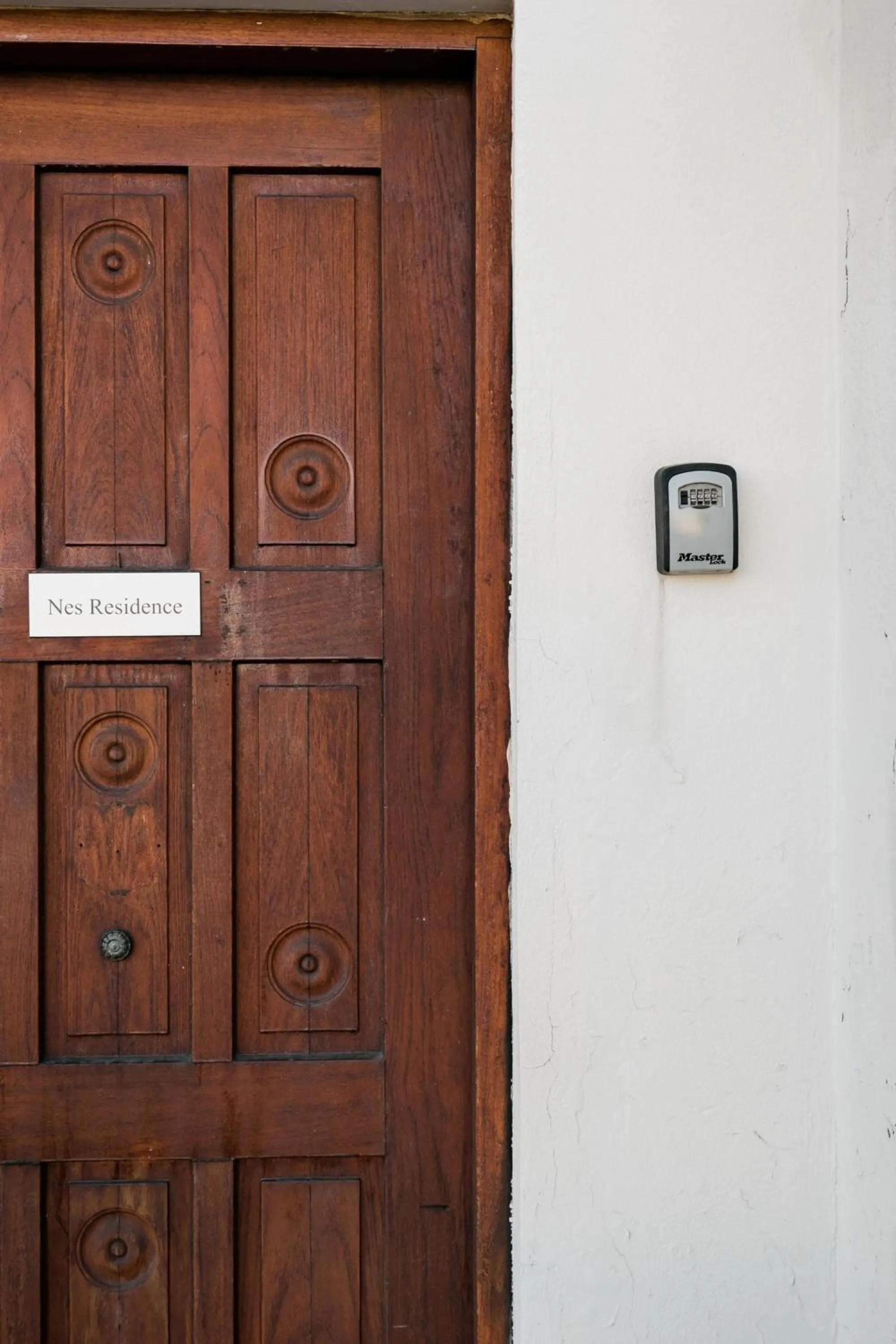 Facade/entrance in Nes Residence