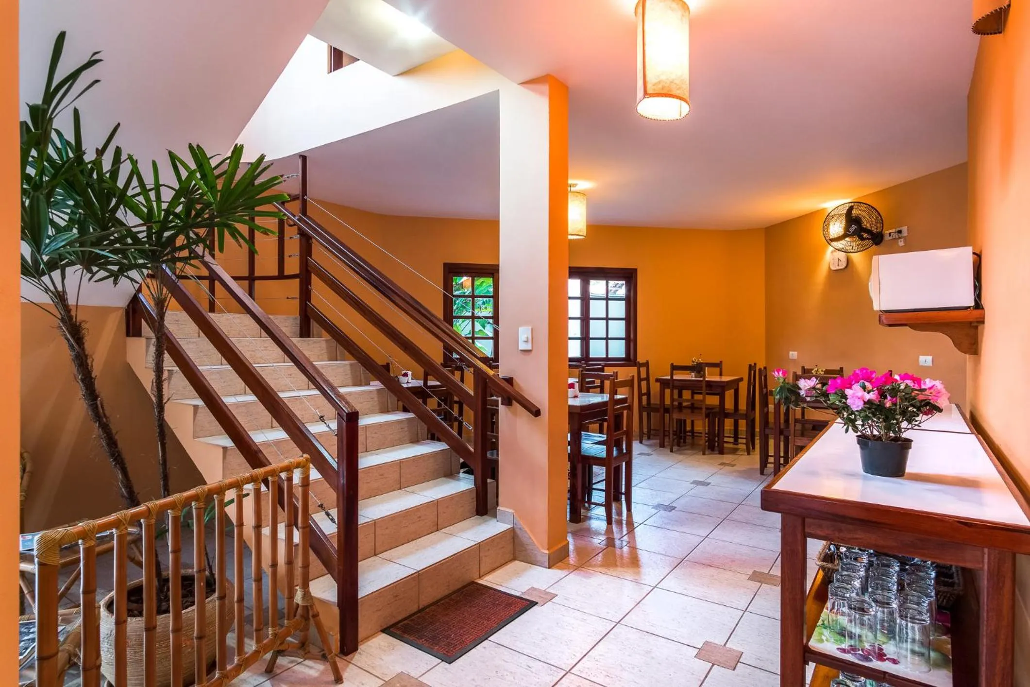 Dining area in Pousada Recanto Montecarlo