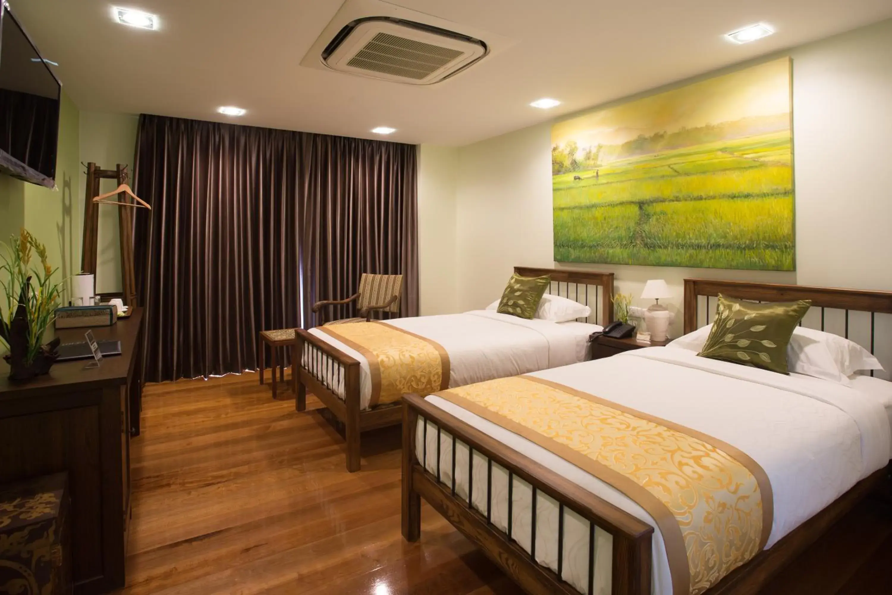 Decorative detail, Bed in Nine Design Place Decorative detail, Bed in Nine Design Place