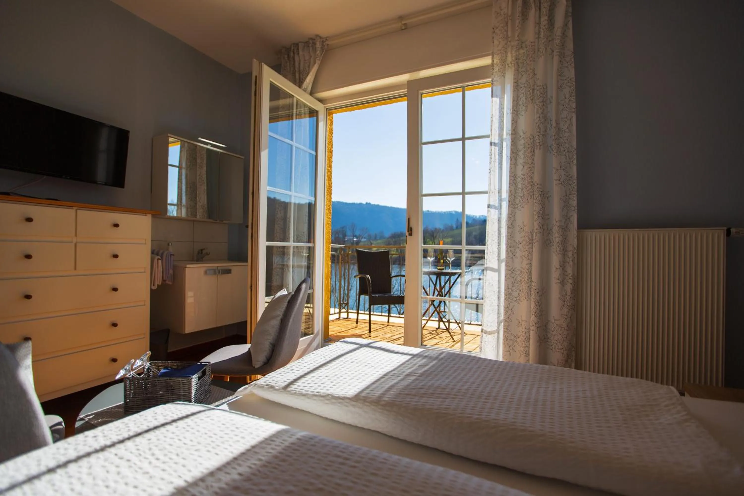 Balcony/Terrace, Bed in Der Weinladen