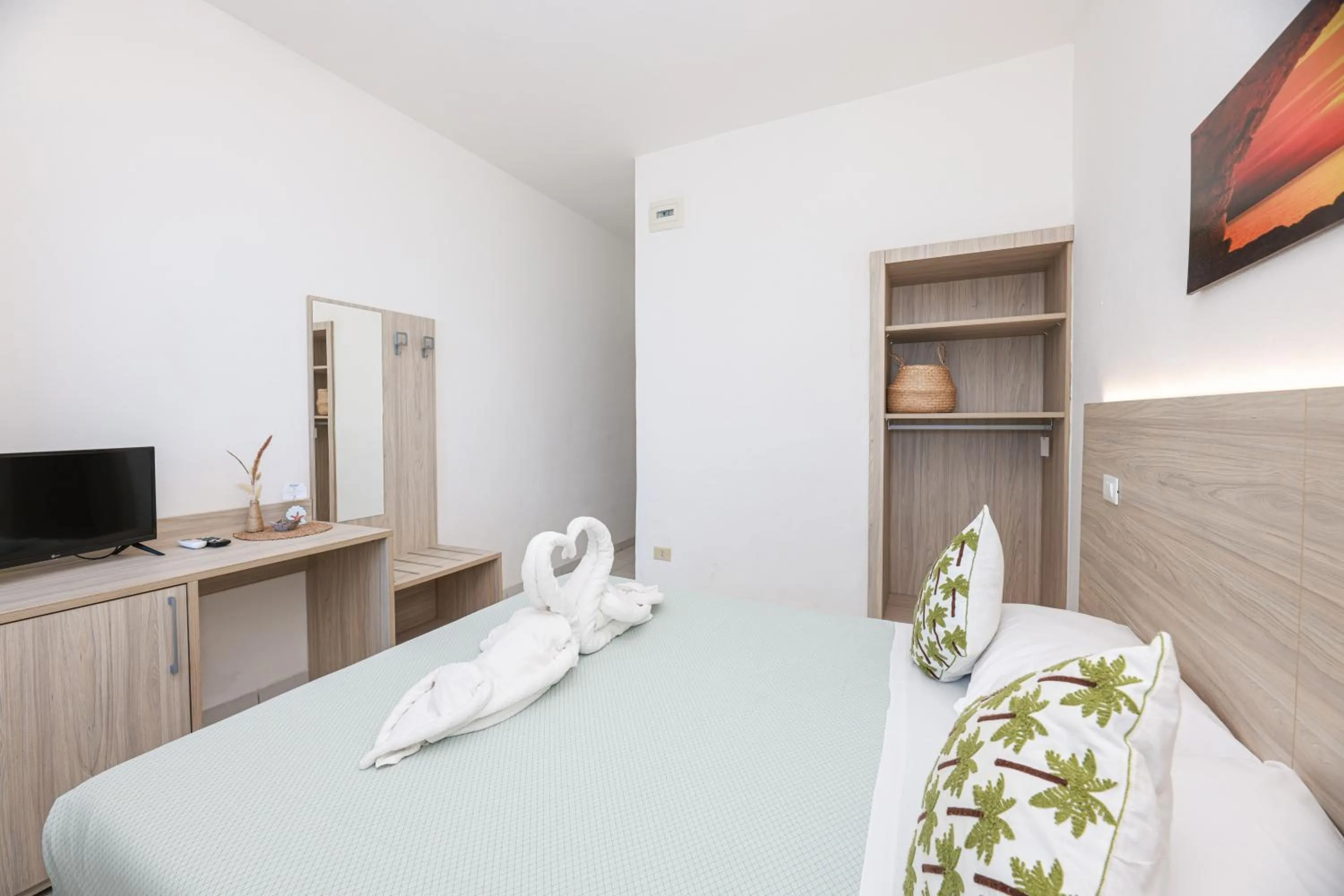 Bed in Hotel Le Ghiaie