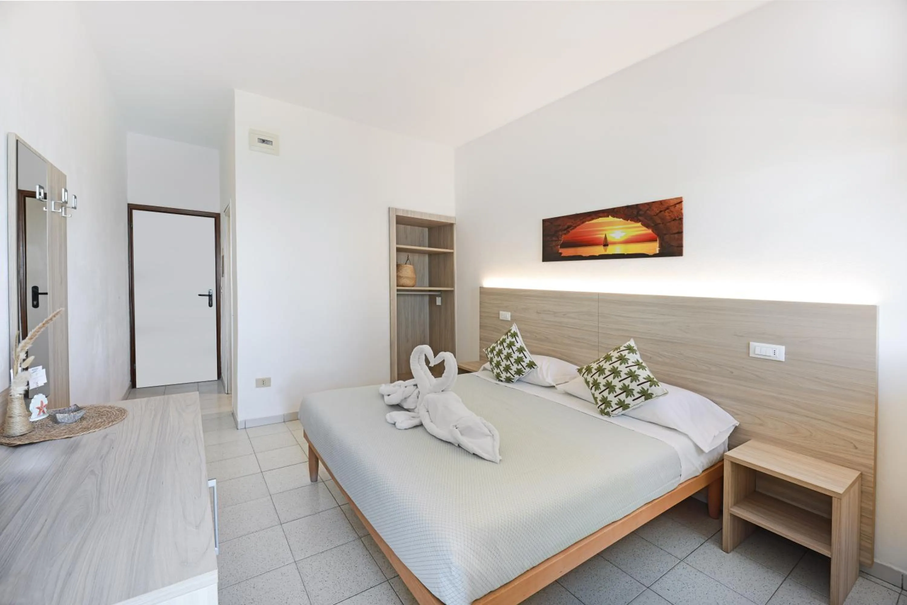 Bed in Hotel Le Ghiaie