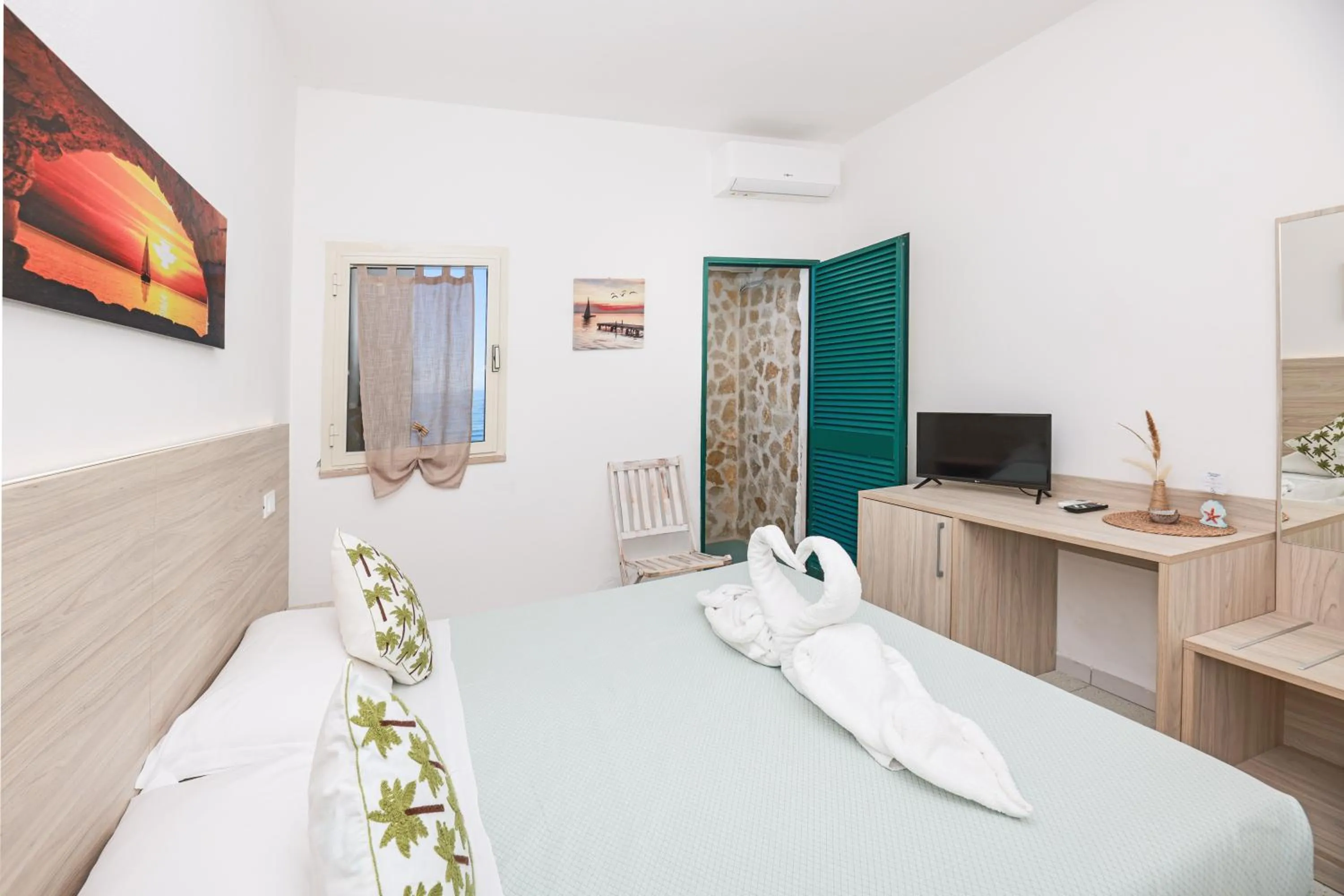 Bed in Hotel Le Ghiaie