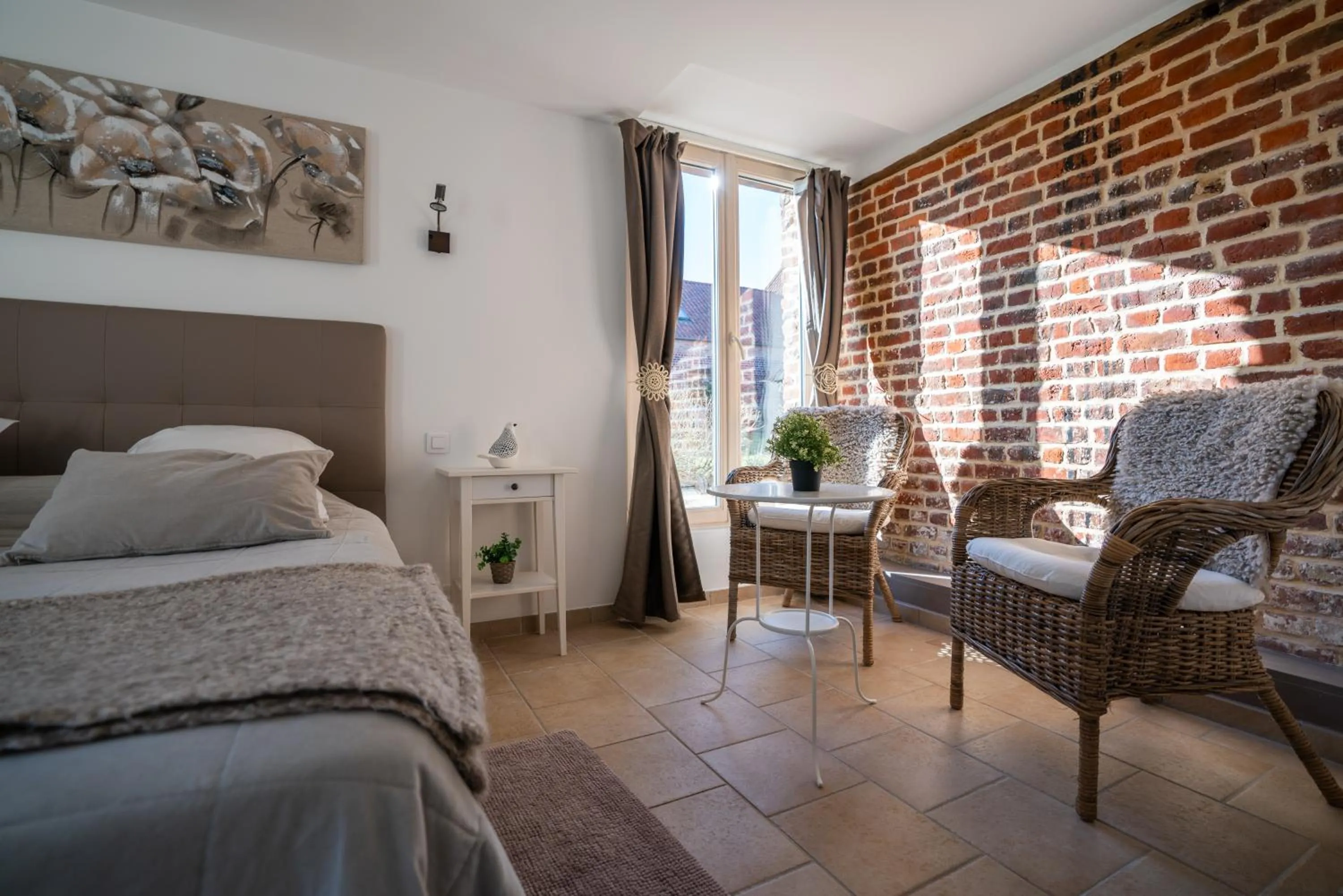 Bed in Chambres Du Marais