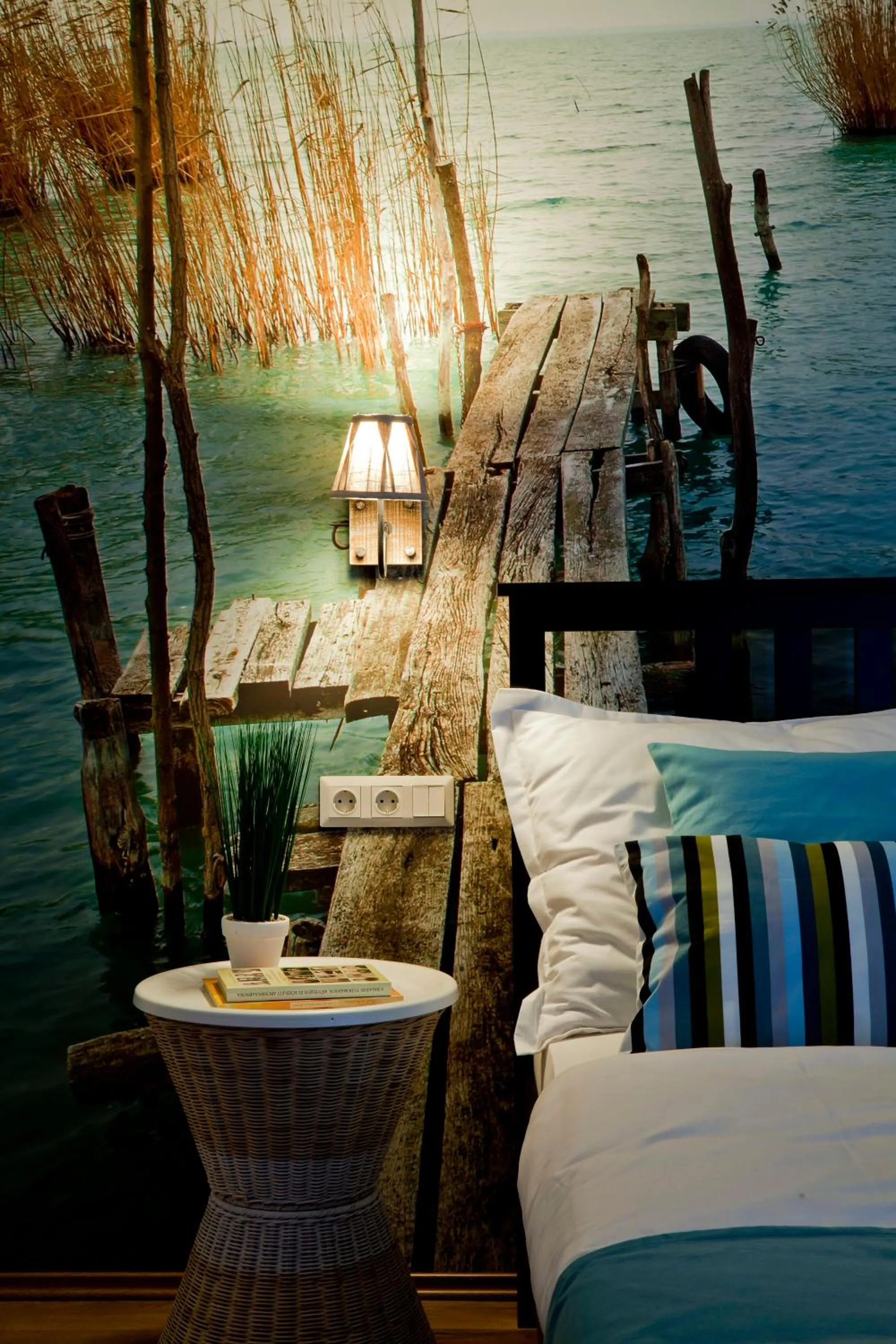 Bed in Barackvirág Apartmanház