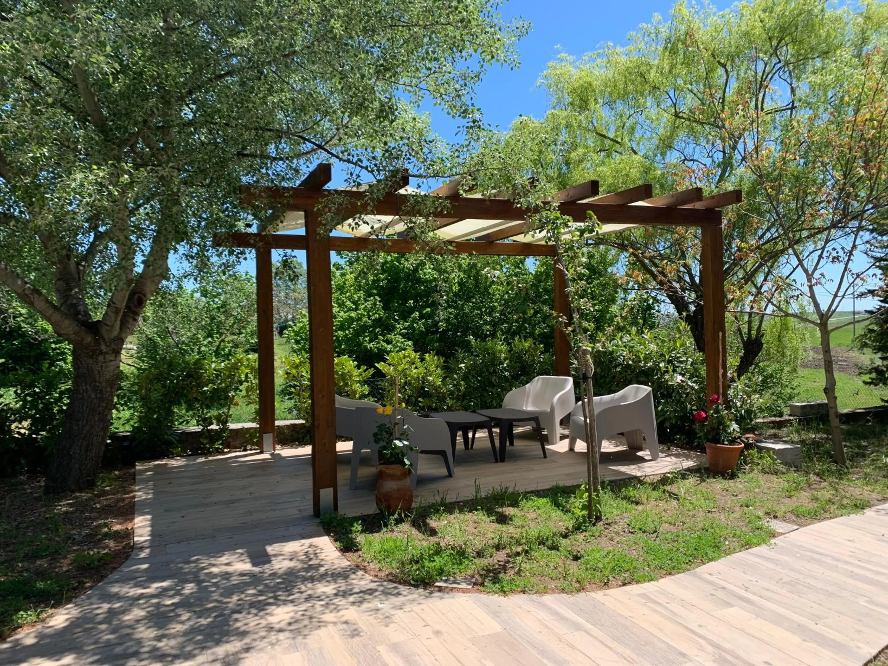 Garden in B&B Le Quercigliole