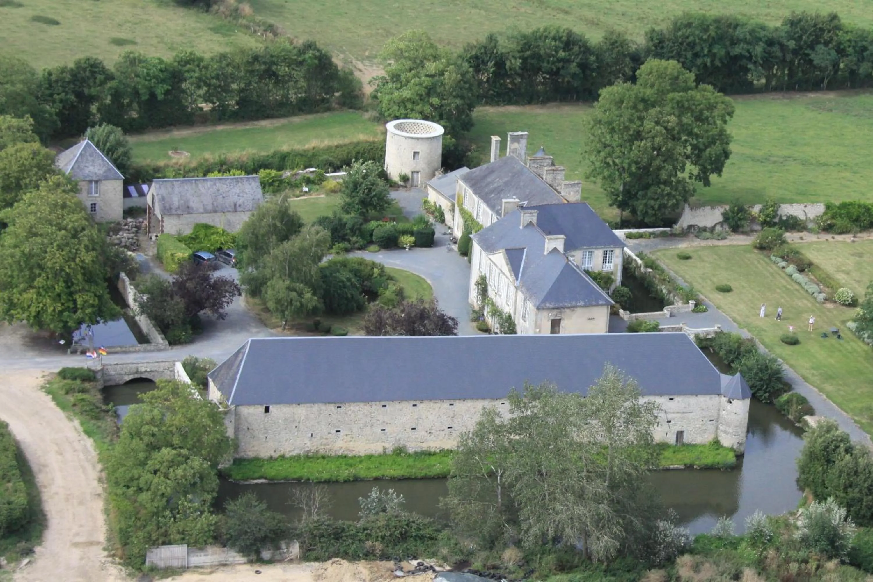Bird's eye view in Chateau de Vouilly