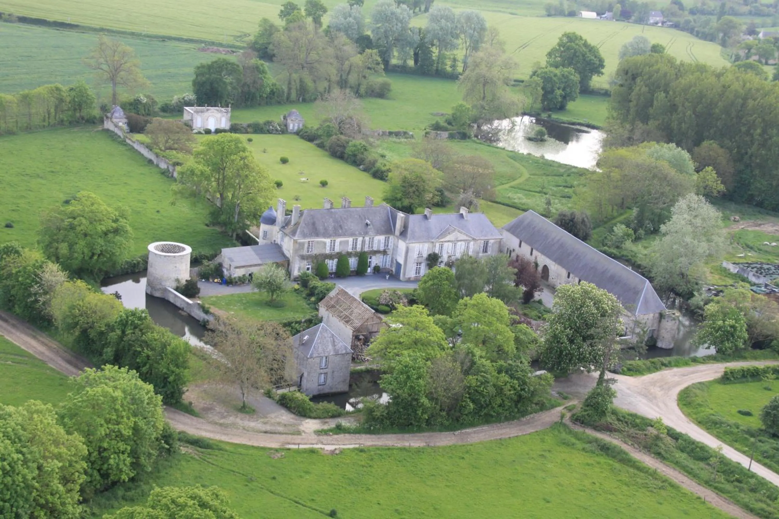 Bird's eye view in Chateau de Vouilly