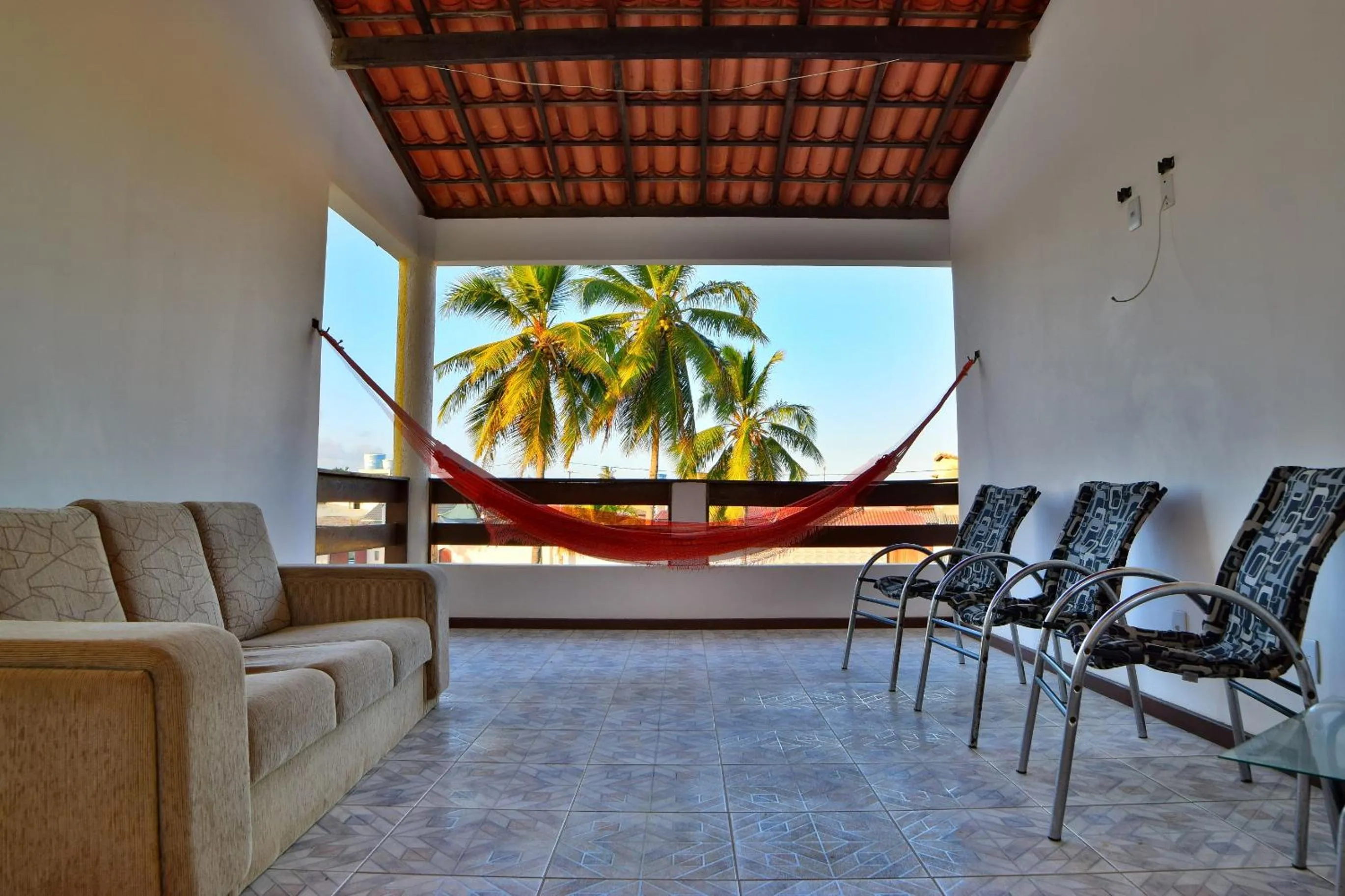 Balcony/Terrace in Pousada Solar Da Lagoa - Baixio BA