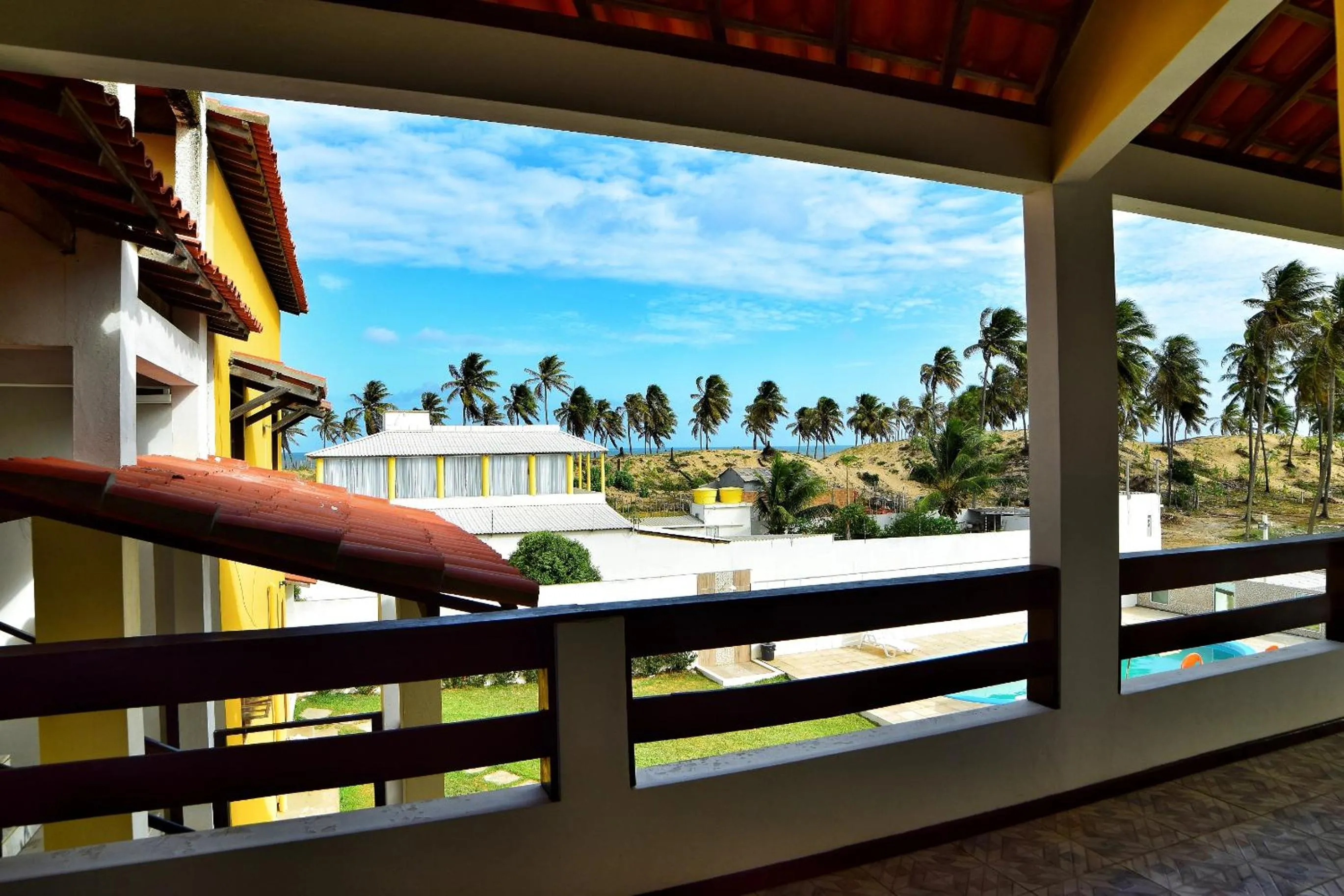 Balcony/Terrace in Pousada Solar Da Lagoa - Baixio BA