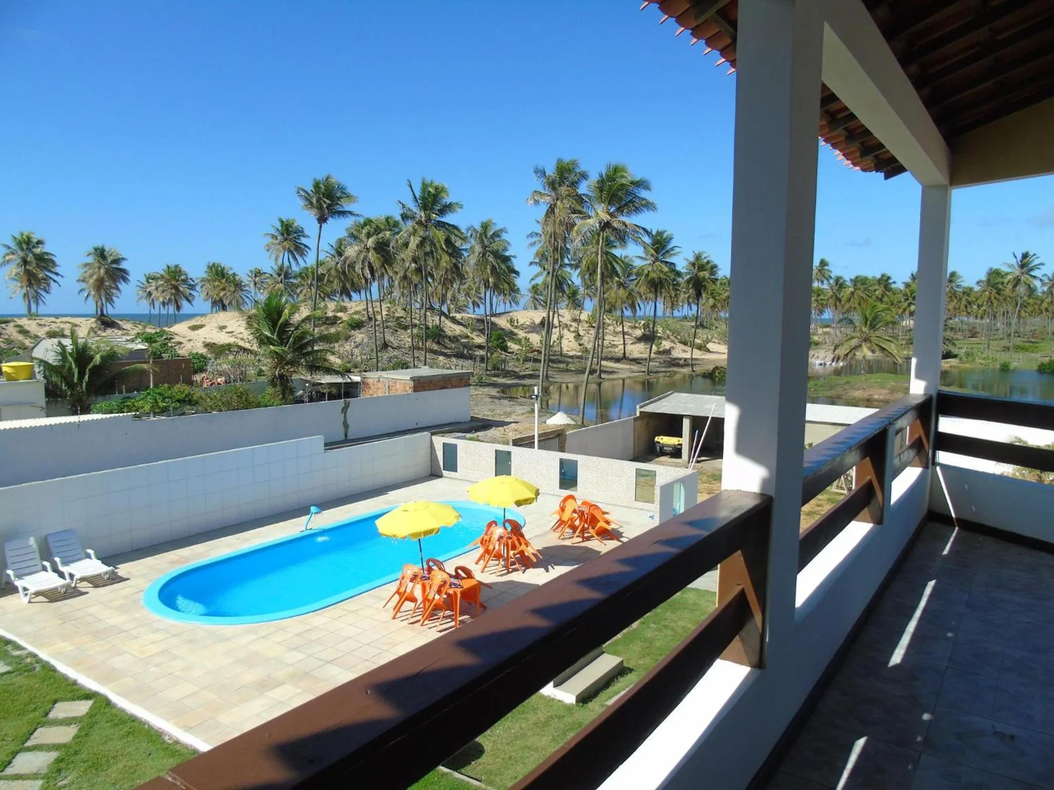 Pool view in Pousada Solar Da Lagoa - Baixio BA