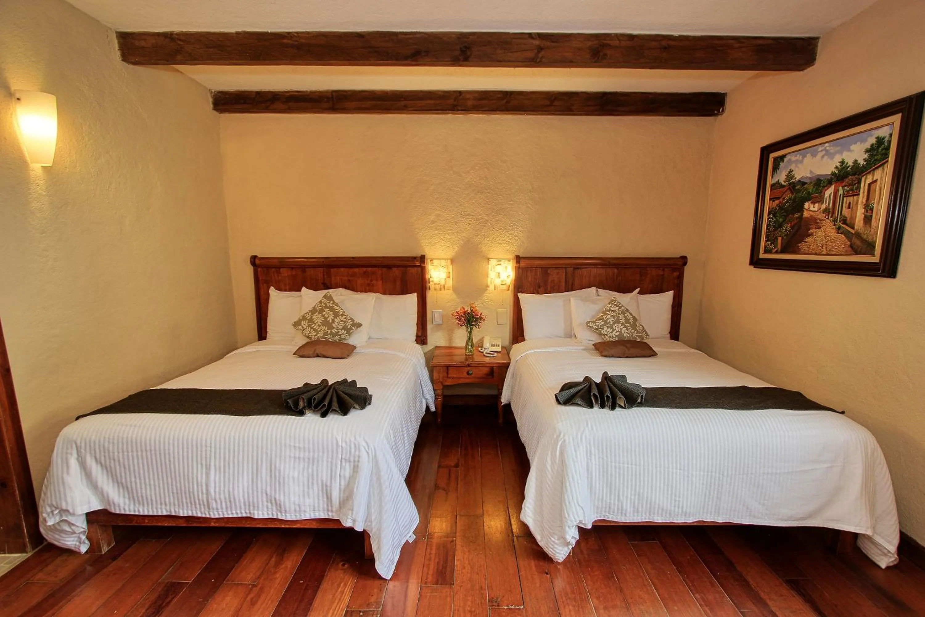 Bed in Hotel San Marcos