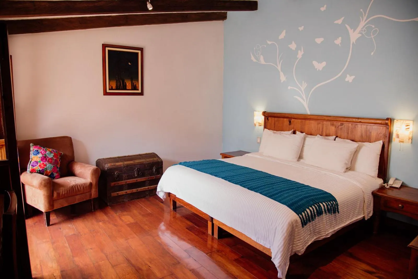 Bed in Hotel San Marcos