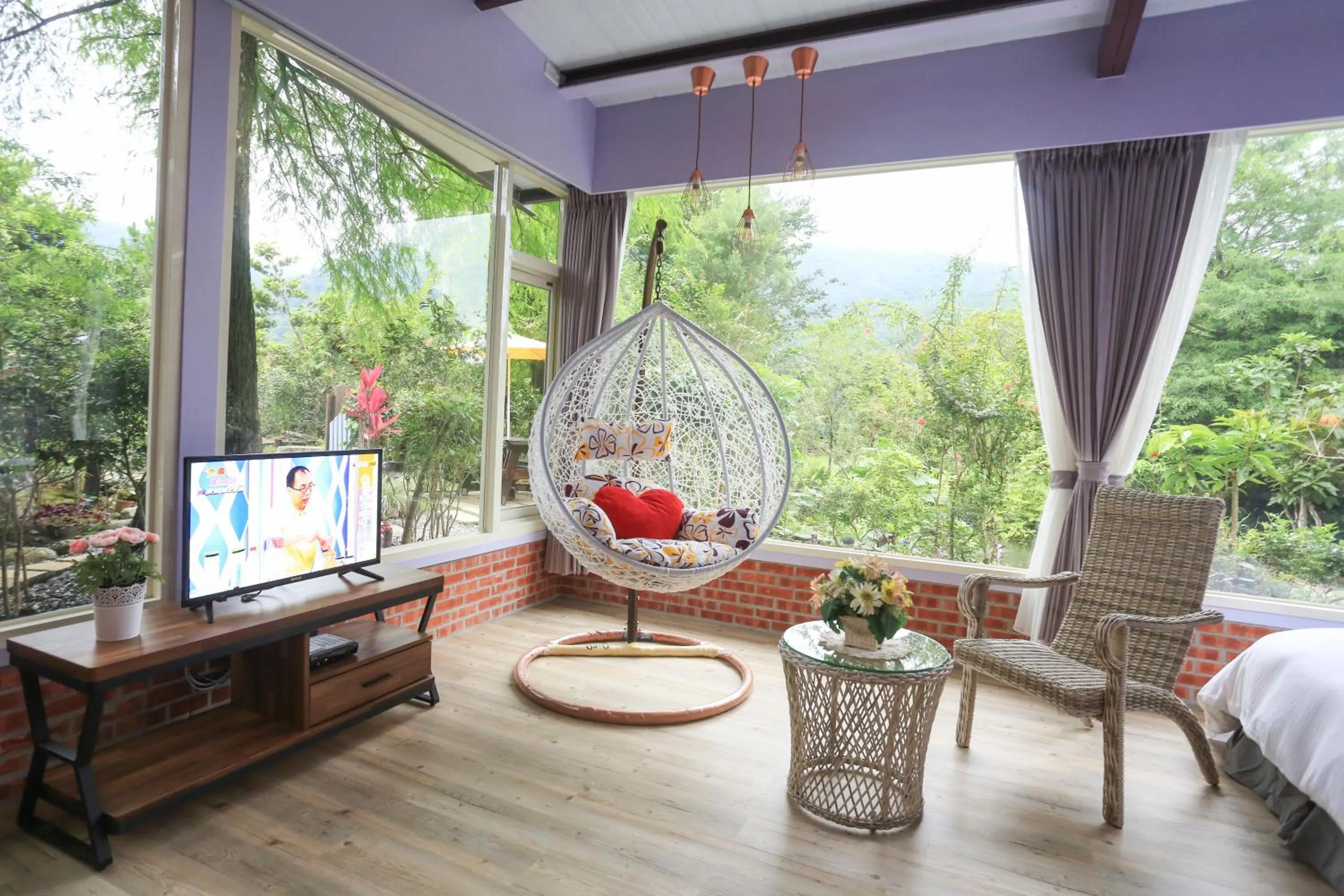 Triple Room with Mountain View in Zhen Shan Zhuang B&B