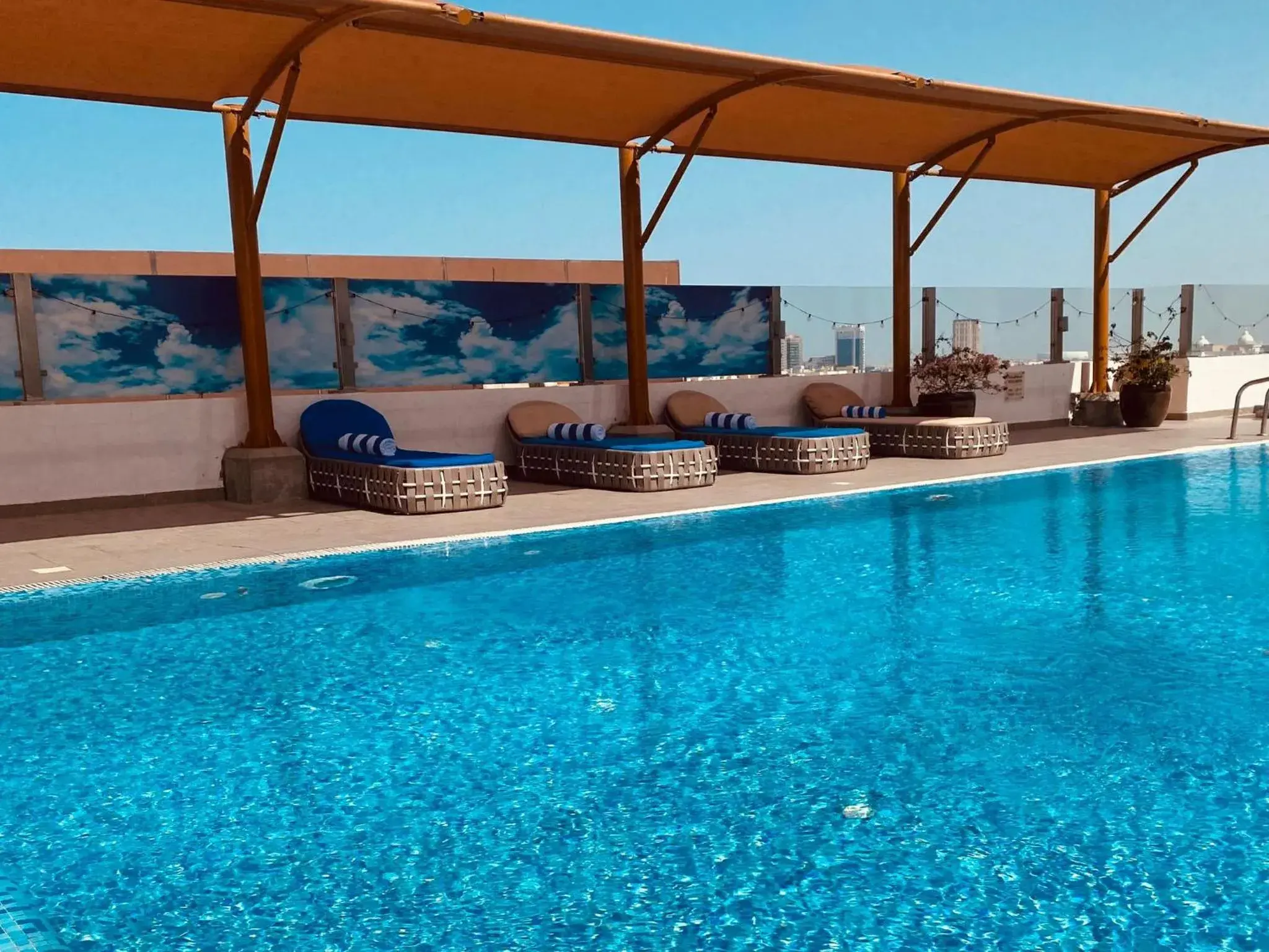 Pool view in The Avenue Hotel Pool view in The Avenue Hotel