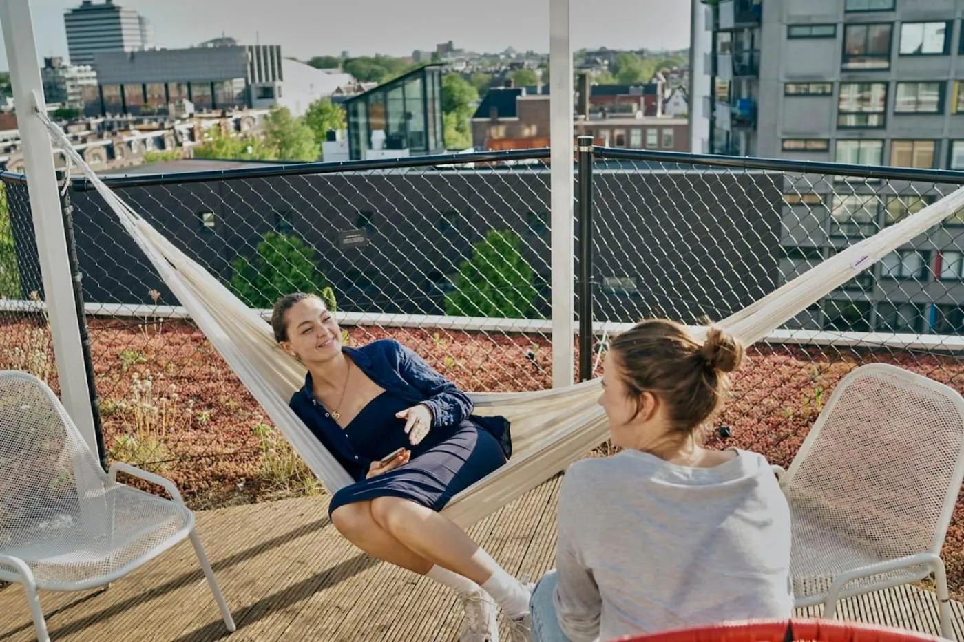 Patio in Zoku Amsterdam