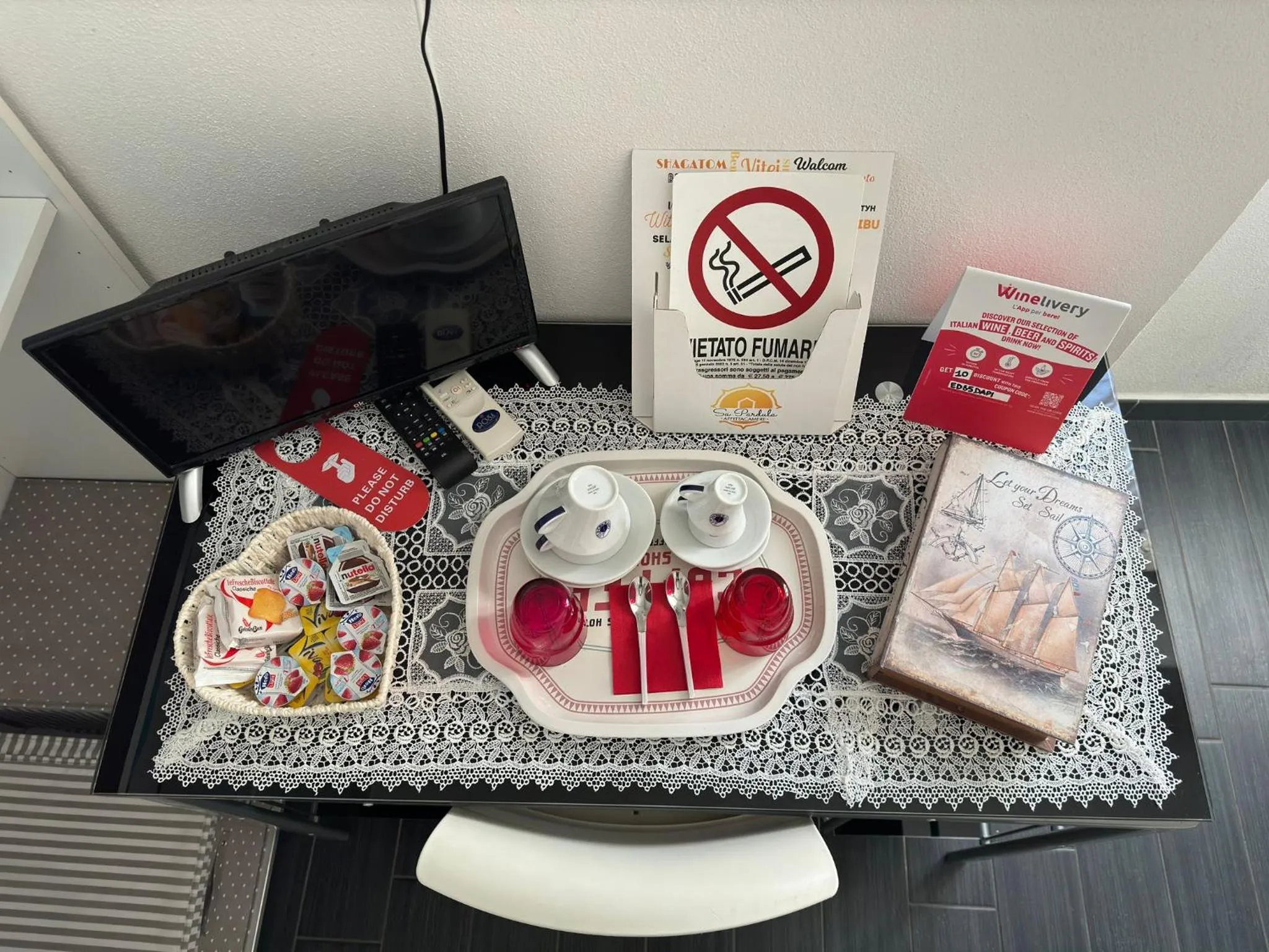 Food and drinks in Affittacamere Sa Pardula