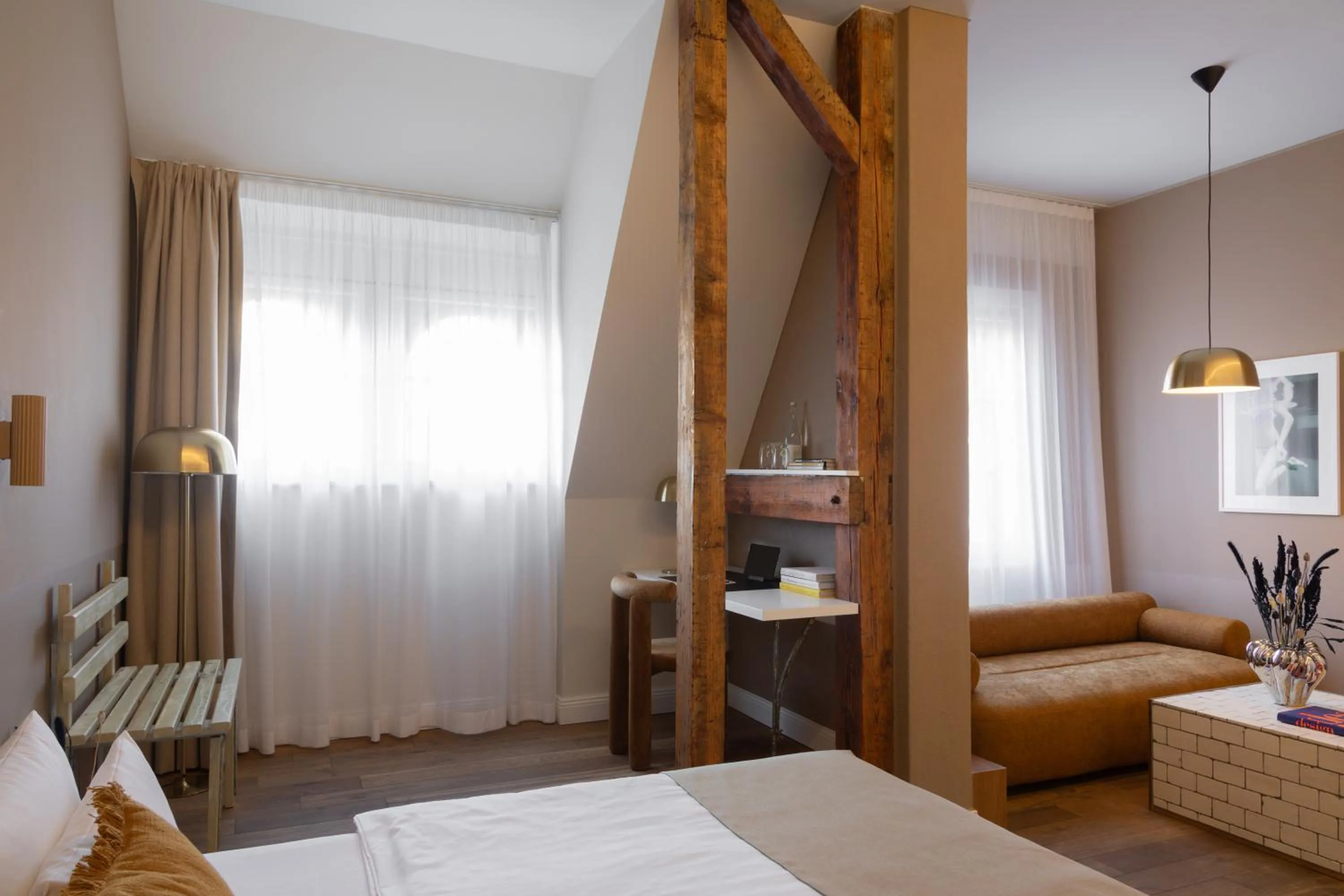 Living room, Bed in Hotel Oderberger