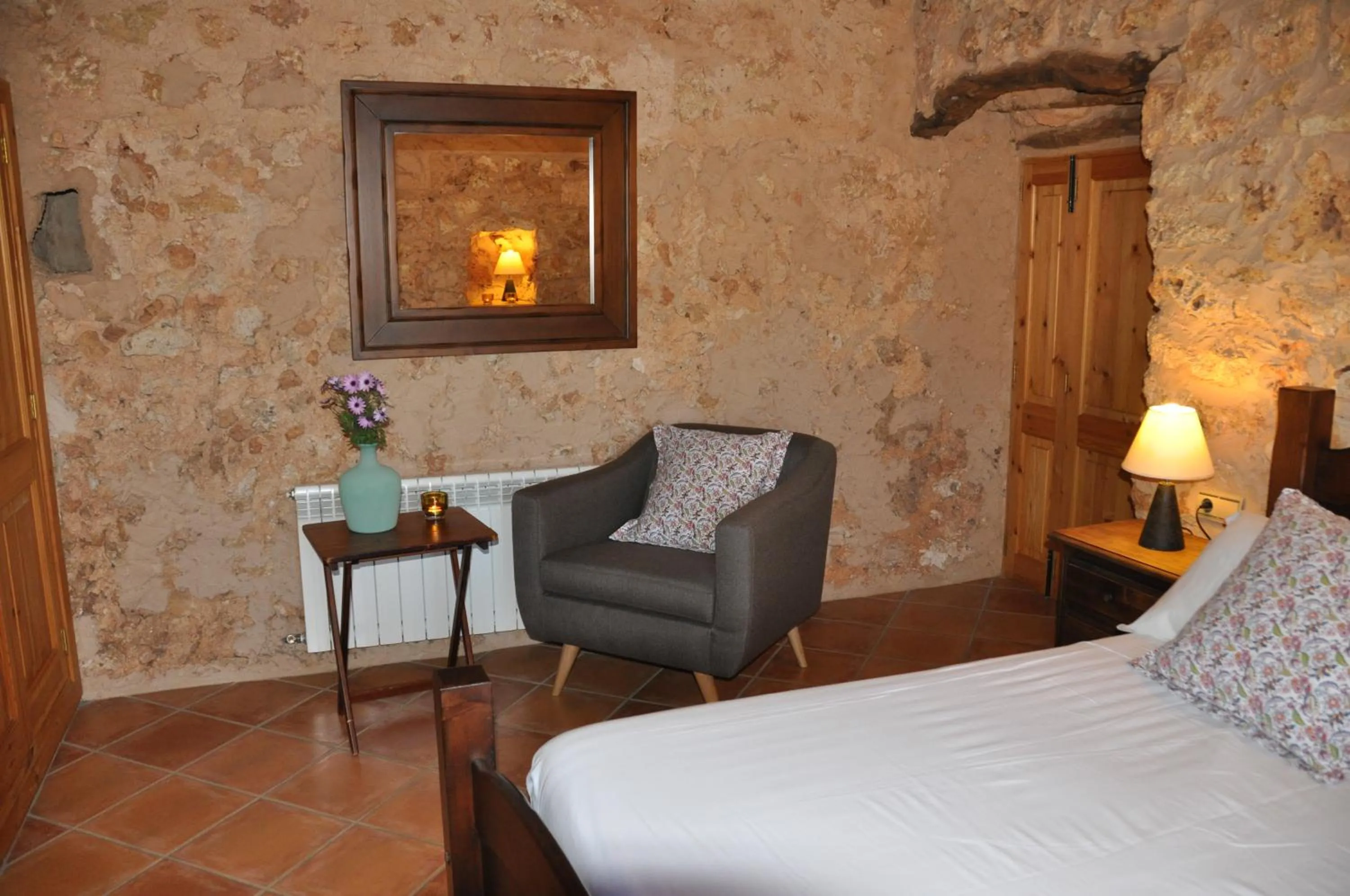 Bedroom, Bed in Can Porretí Agroturisme