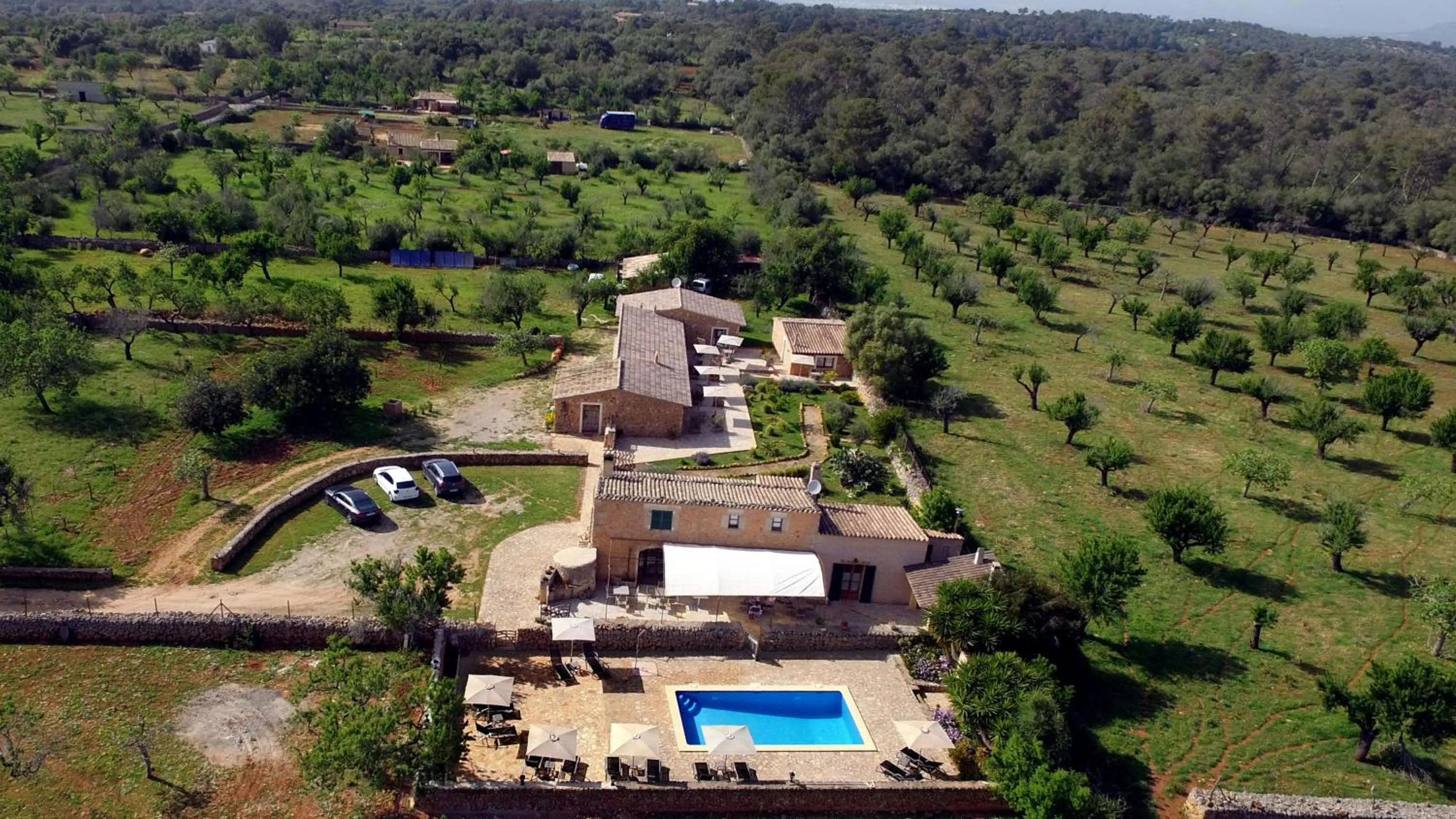 Bird's eye view in Can Porretí Agroturisme