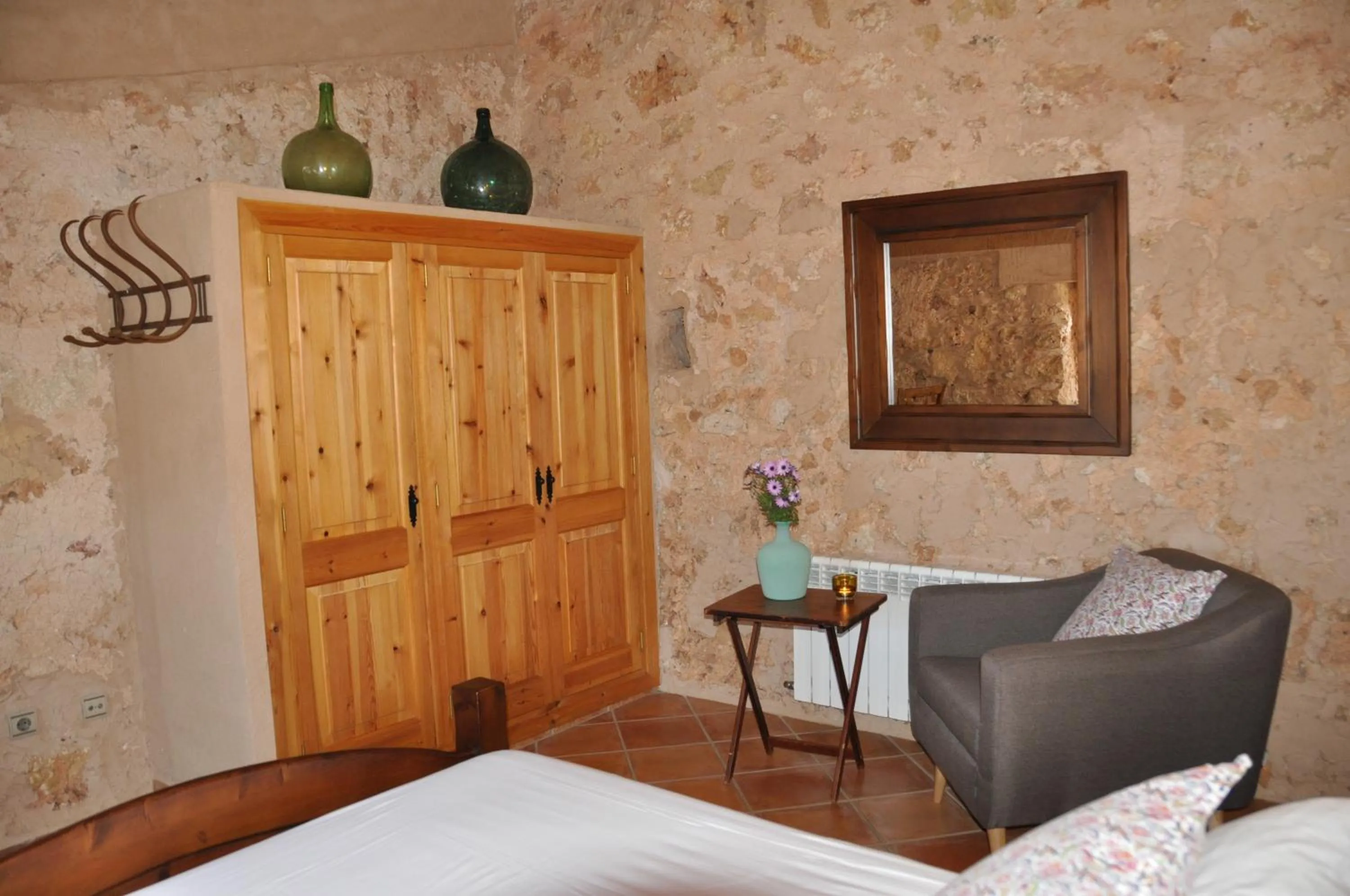 Bedroom, Bed in Can Porretí Agroturisme