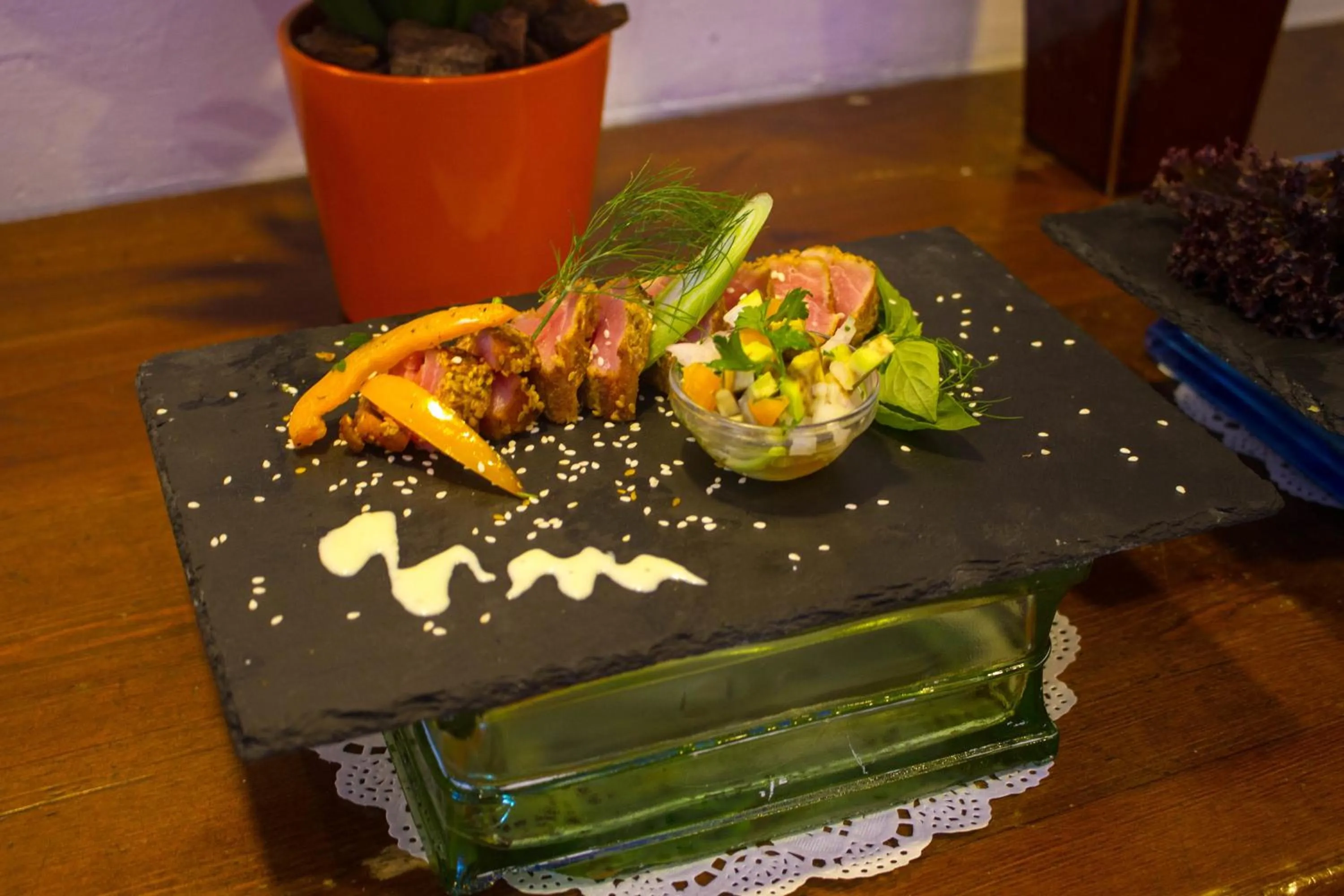 Food close-up in Anonymous Beach Hotel (Adults 16+)