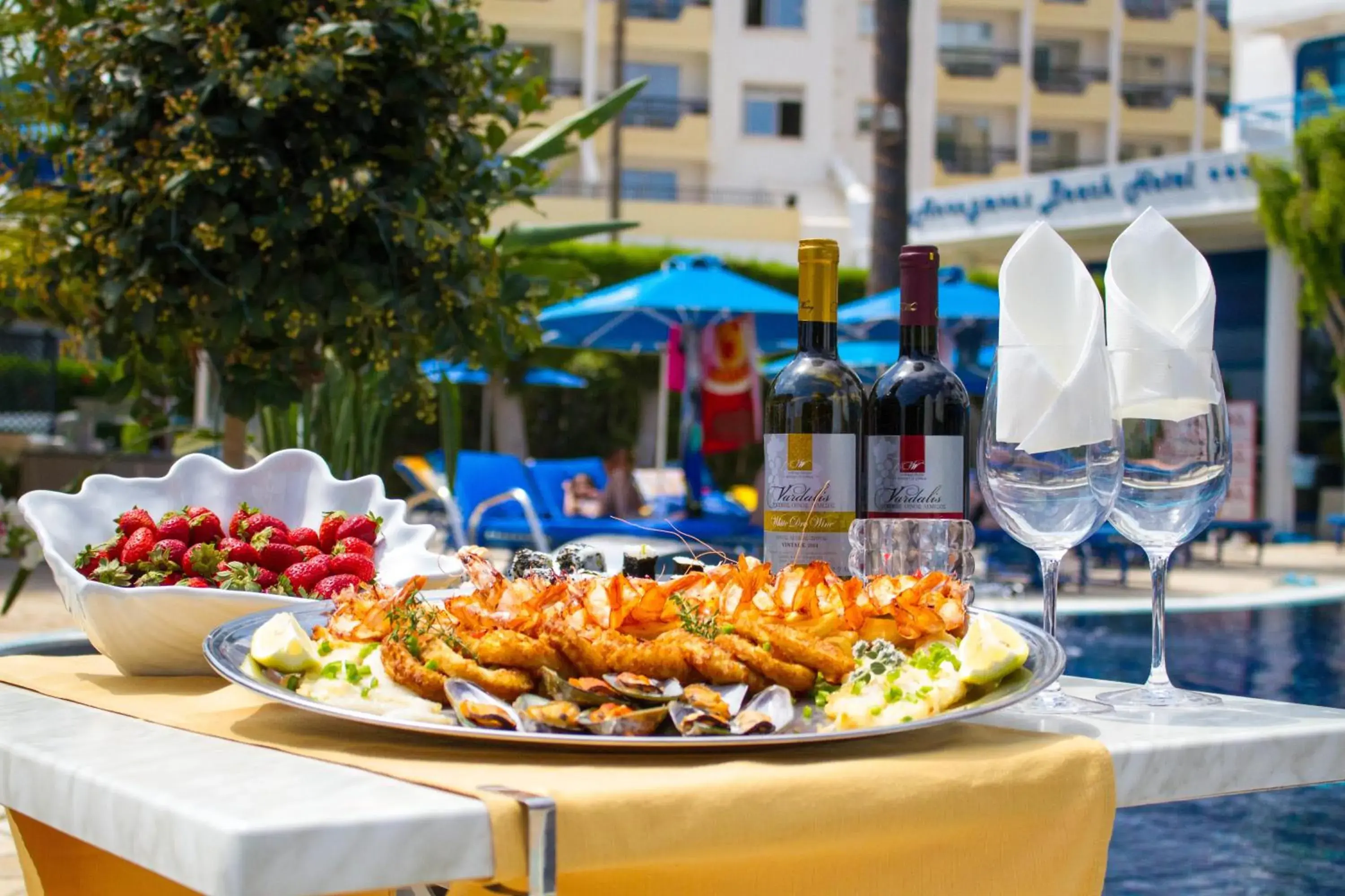 Food close-up in Anonymous Beach Hotel (Adults 16+)