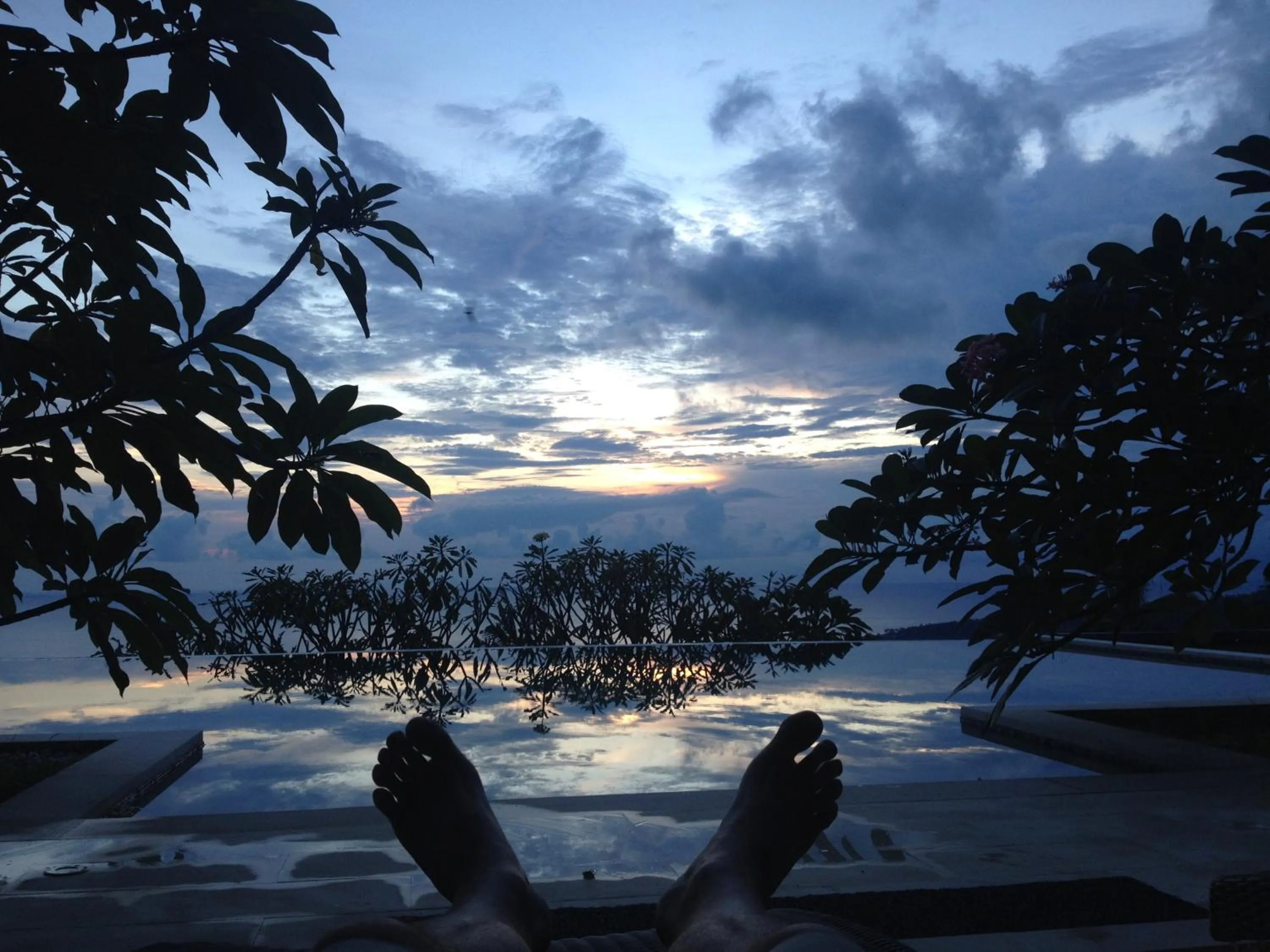 Pool view in The Puncak Lombok