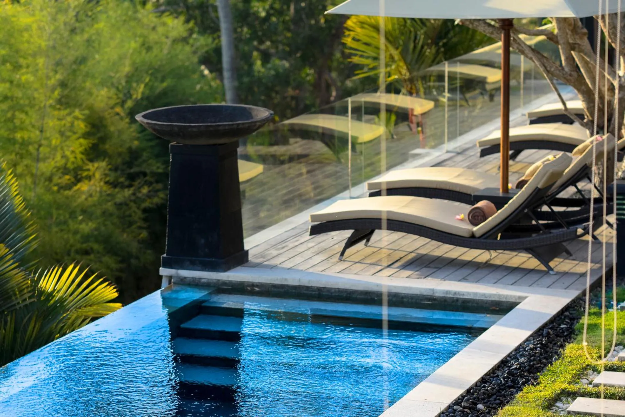 Pool view in The Puncak Lombok