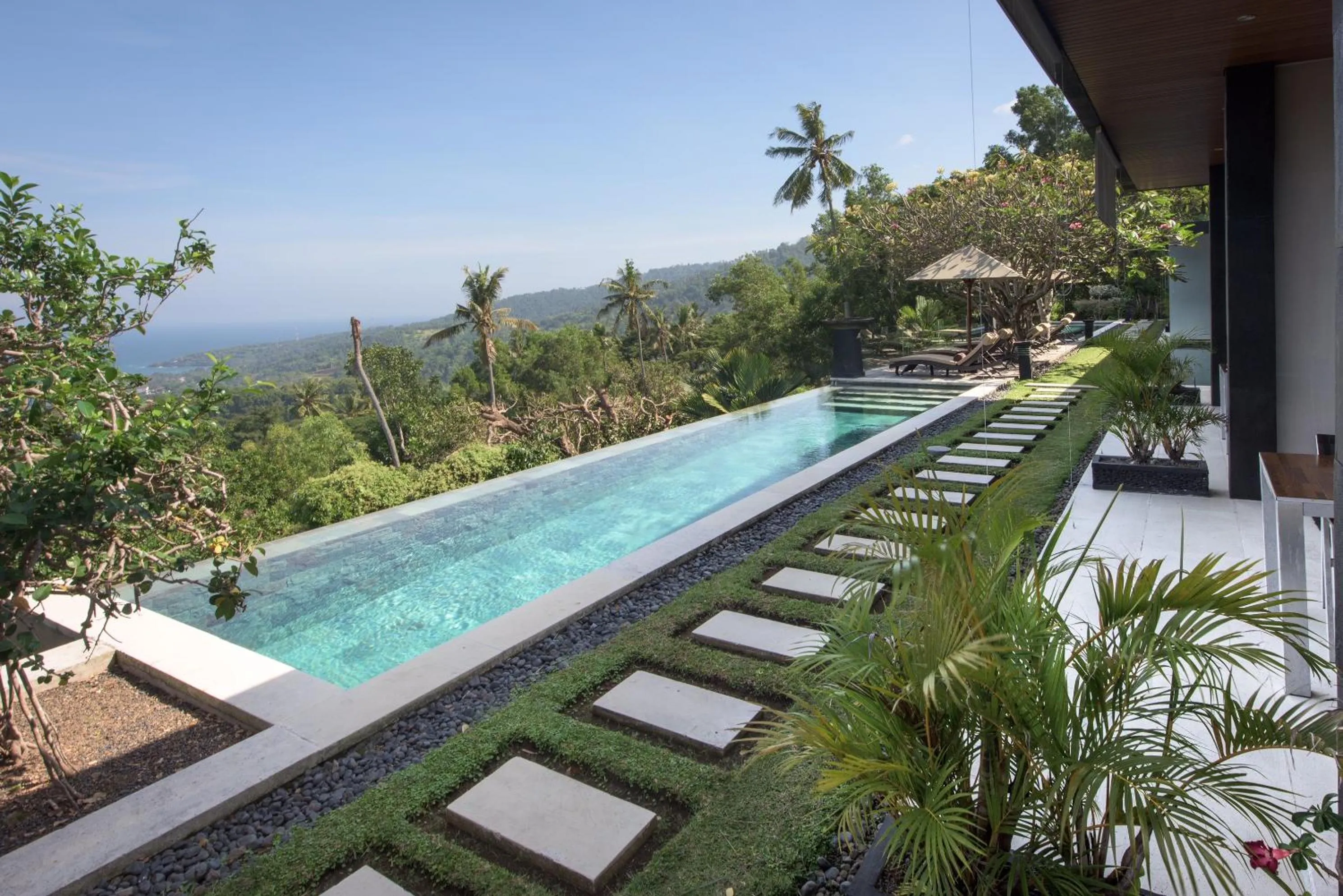 Garden view in The Puncak Lombok