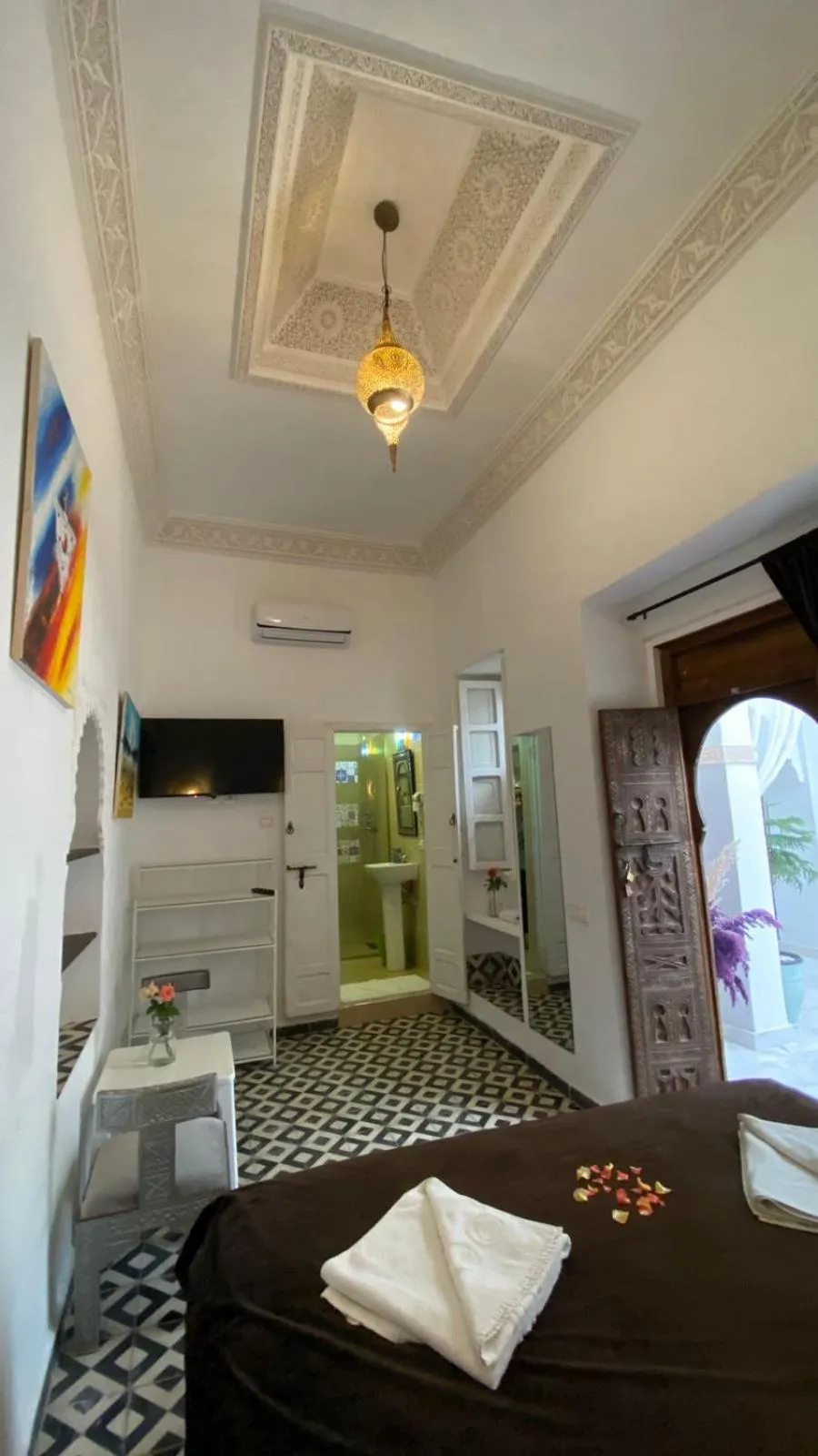 Bed in Riad Morocco Sky