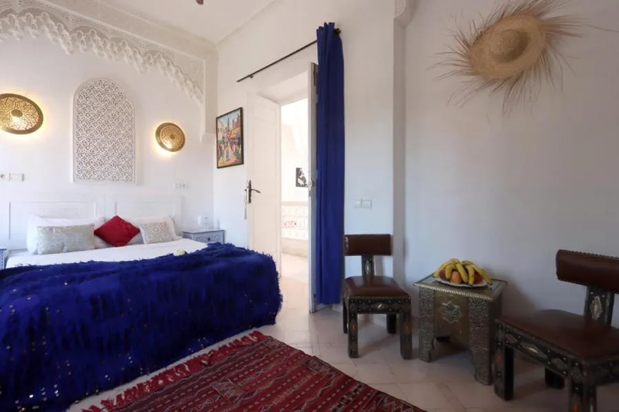 Bed in Riad Morocco Sky