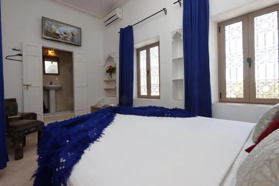 Bed in Riad Morocco Sky