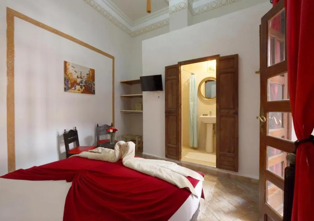 Bed in Riad Morocco Sky