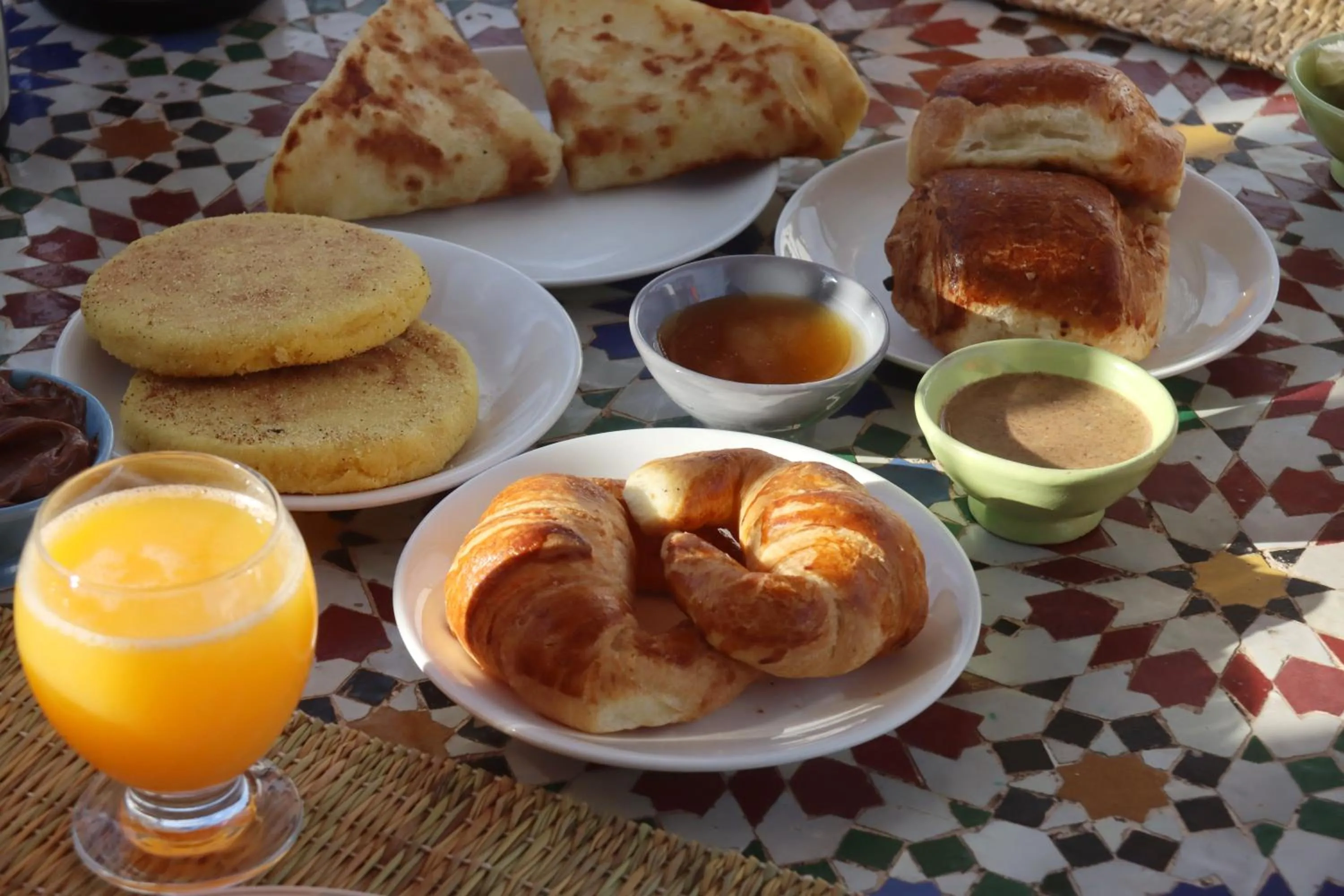 Food and drinks in Riad Morocco Sky