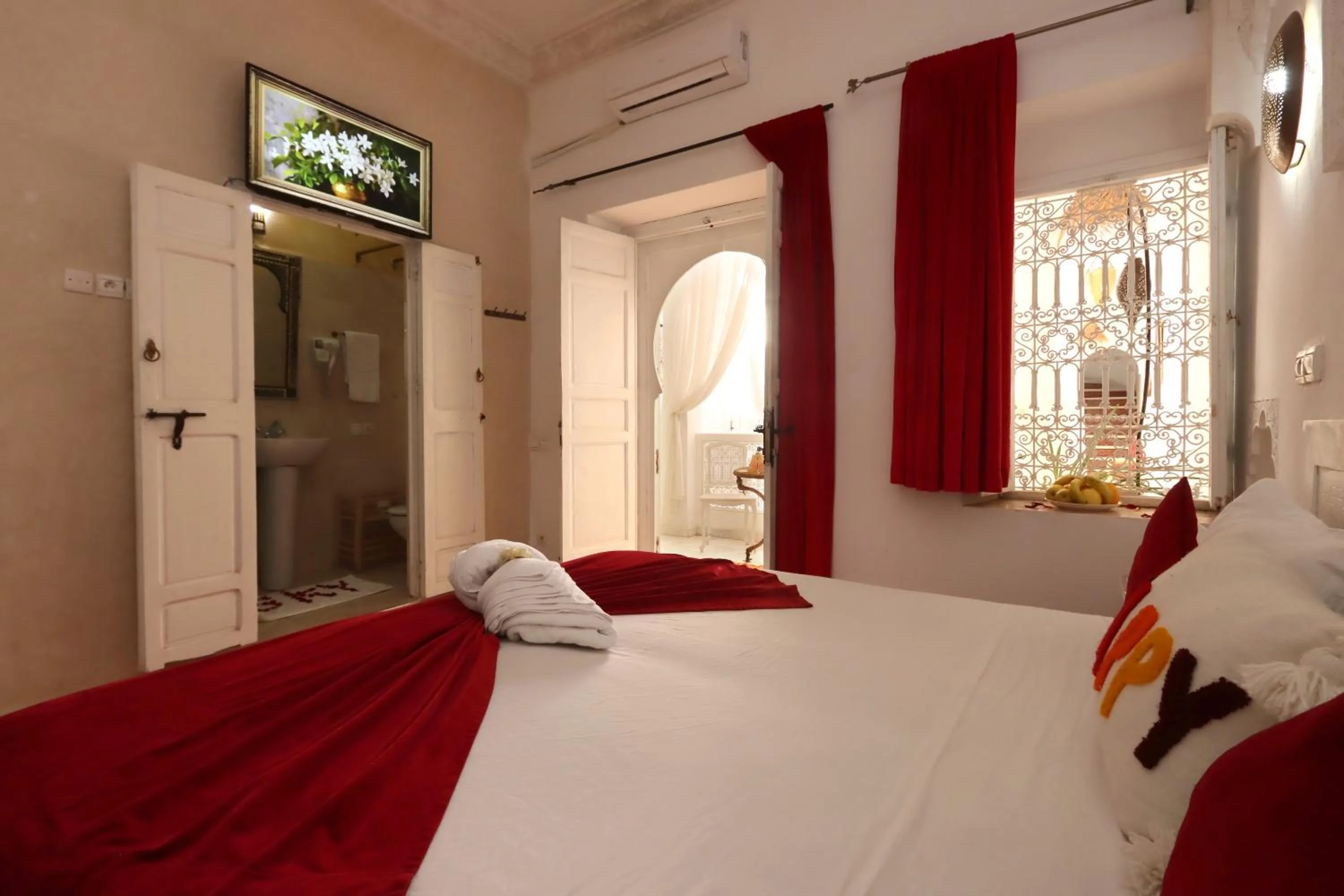 Bed in Riad Morocco Sky