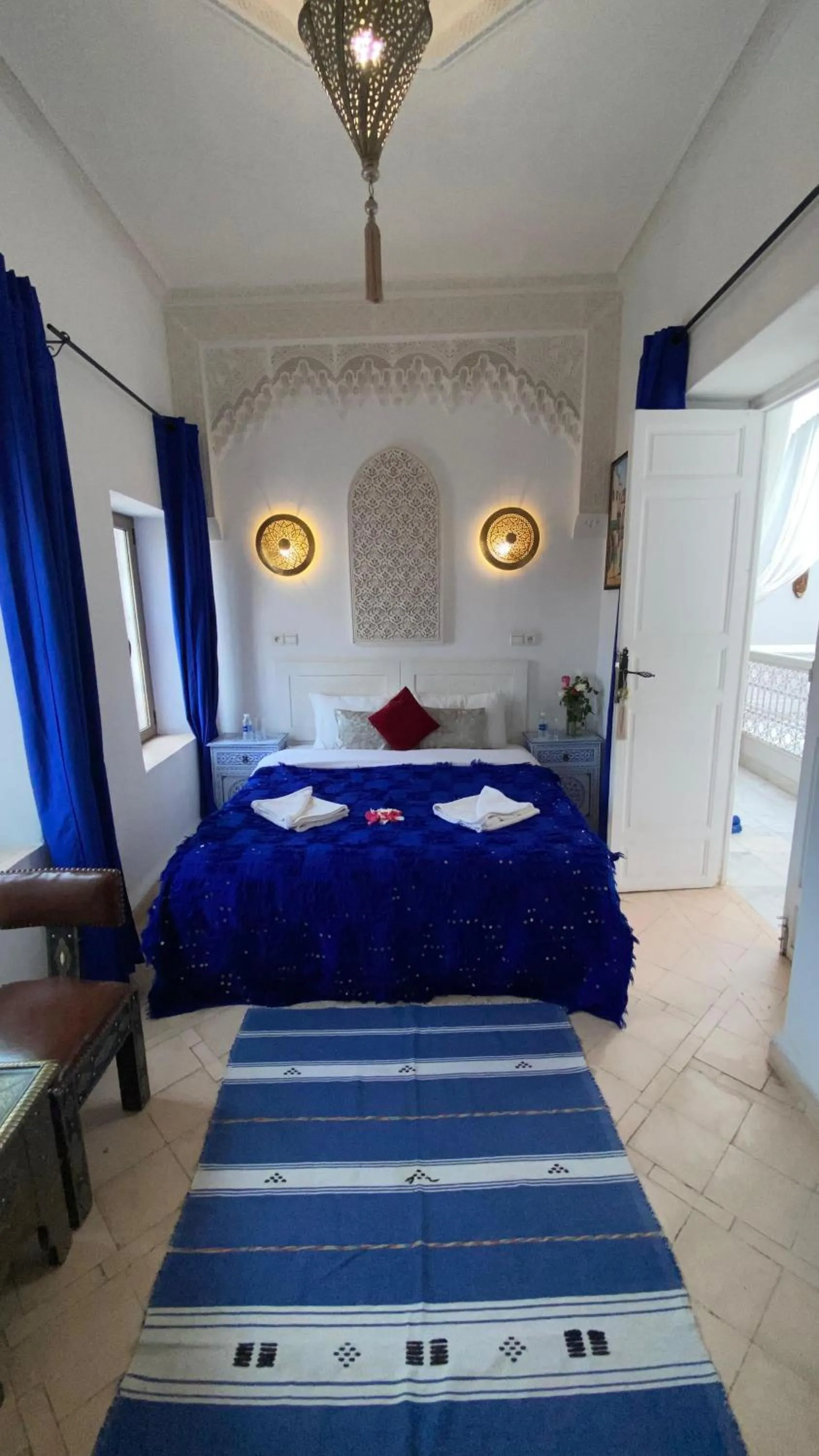 Bed in Riad Morocco Sky