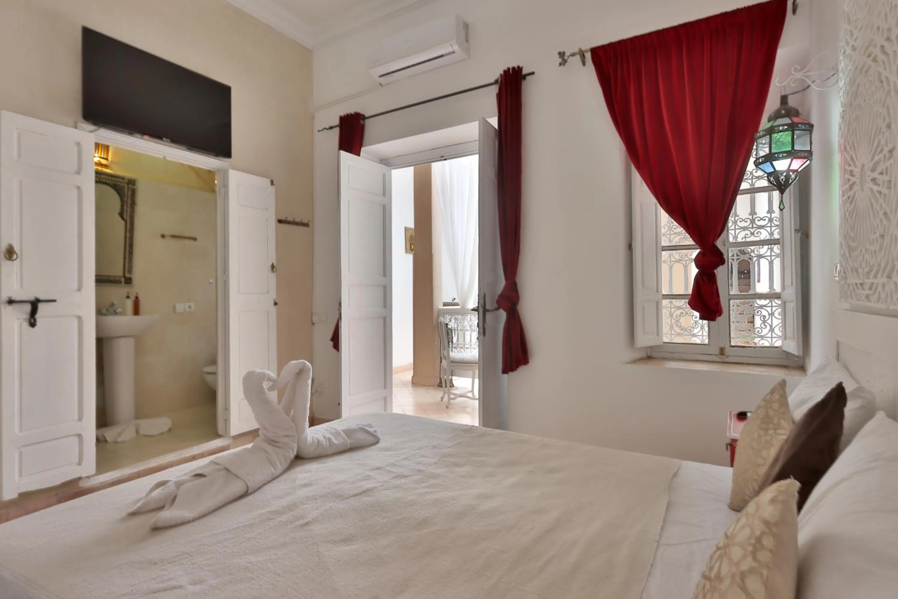 Bed in Riad Morocco Sky