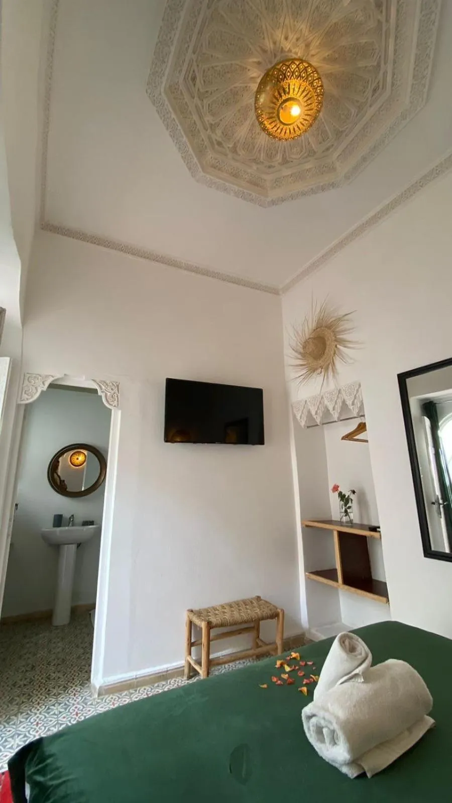 Bed in Riad Morocco Sky