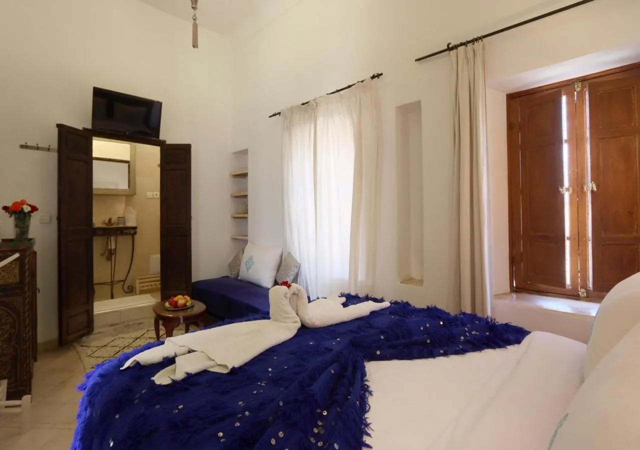 Bed in Riad Morocco Sky