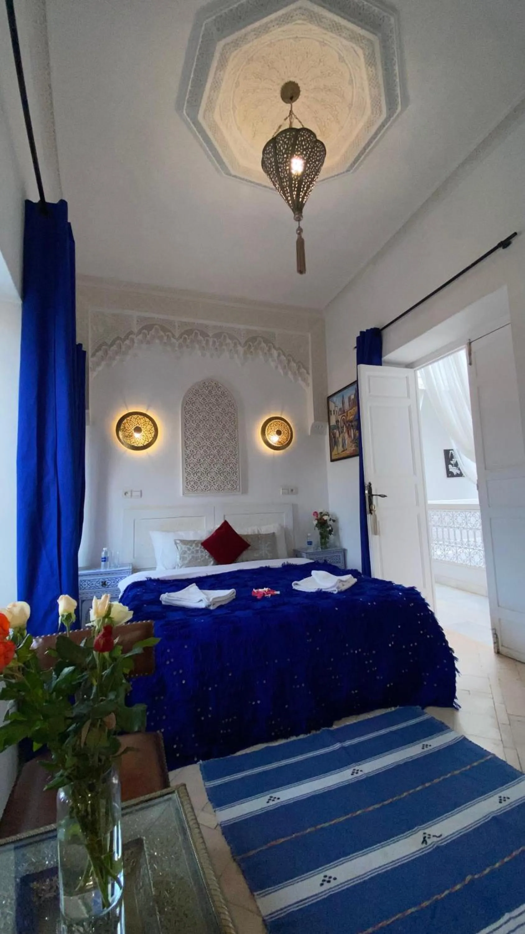 Bed in Riad Morocco Sky