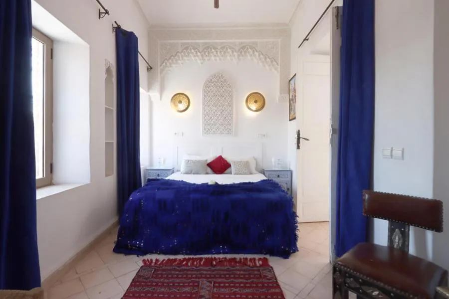 Bed in Riad Morocco Sky
