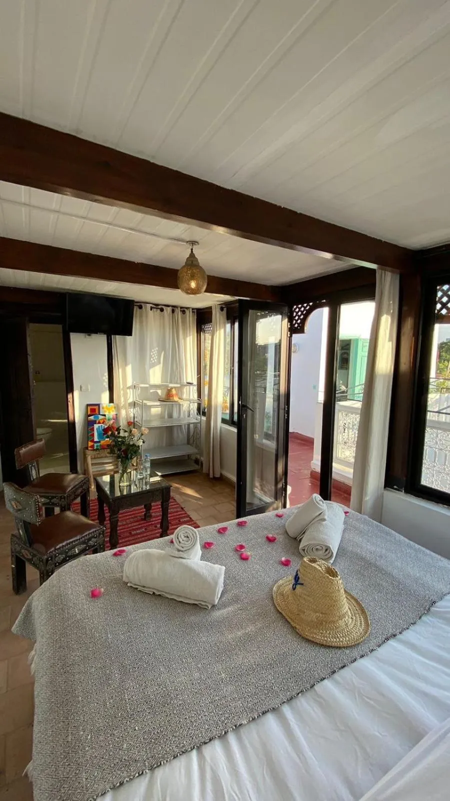 Bed in Riad Morocco Sky