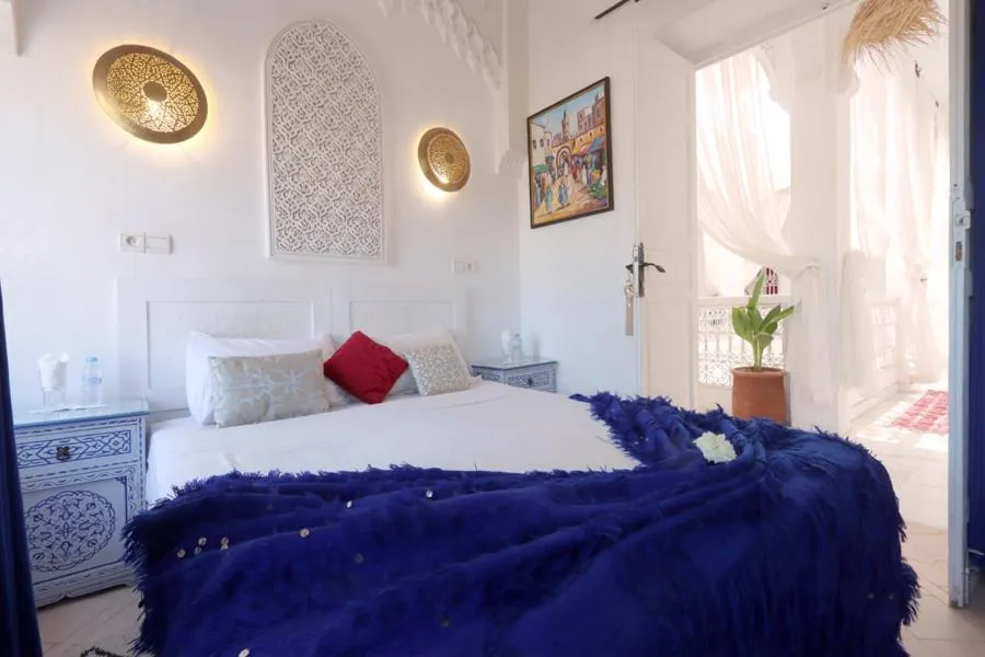 Bed in Riad Morocco Sky
